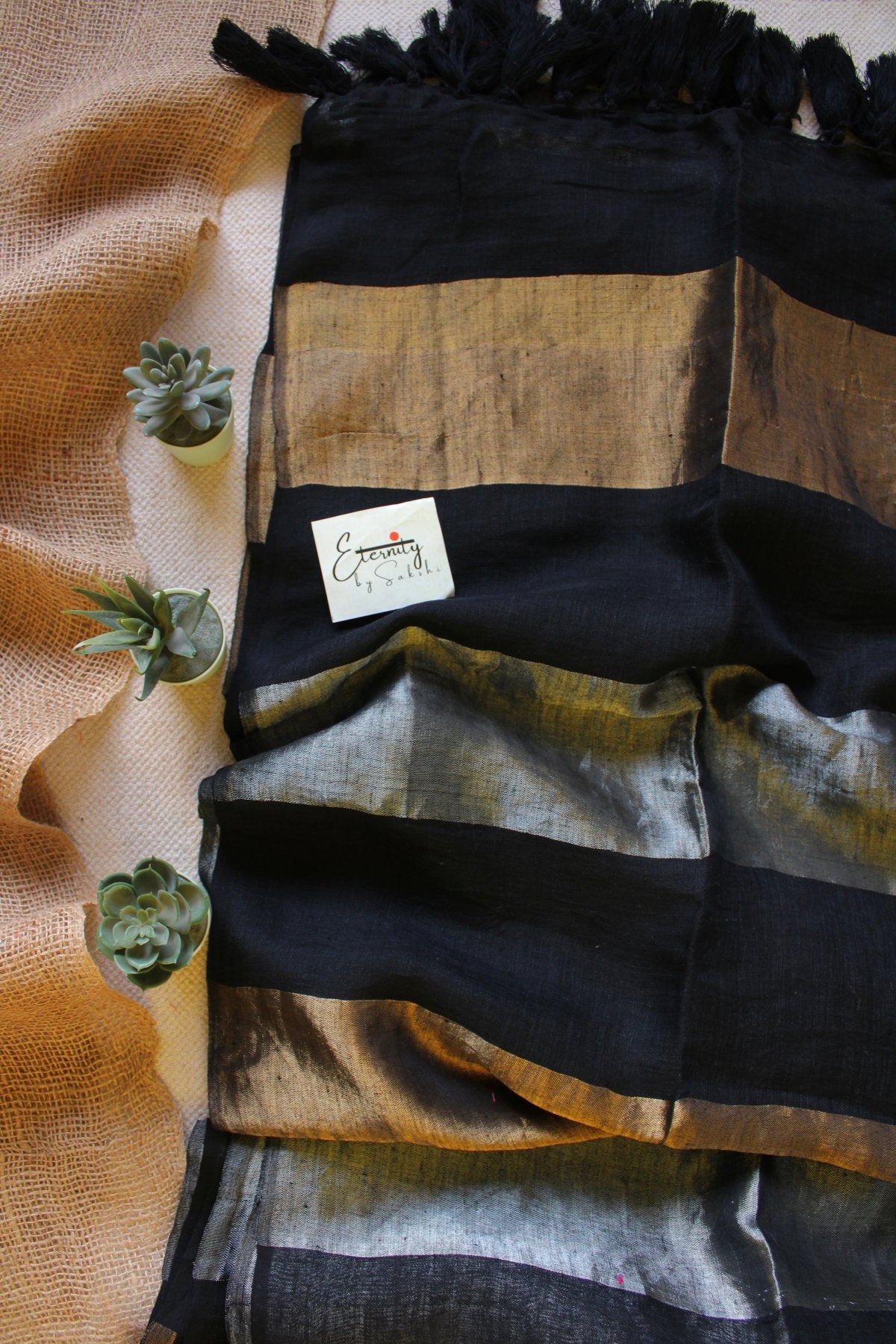 Nayana Black Saree - Eternity by Sakshi
