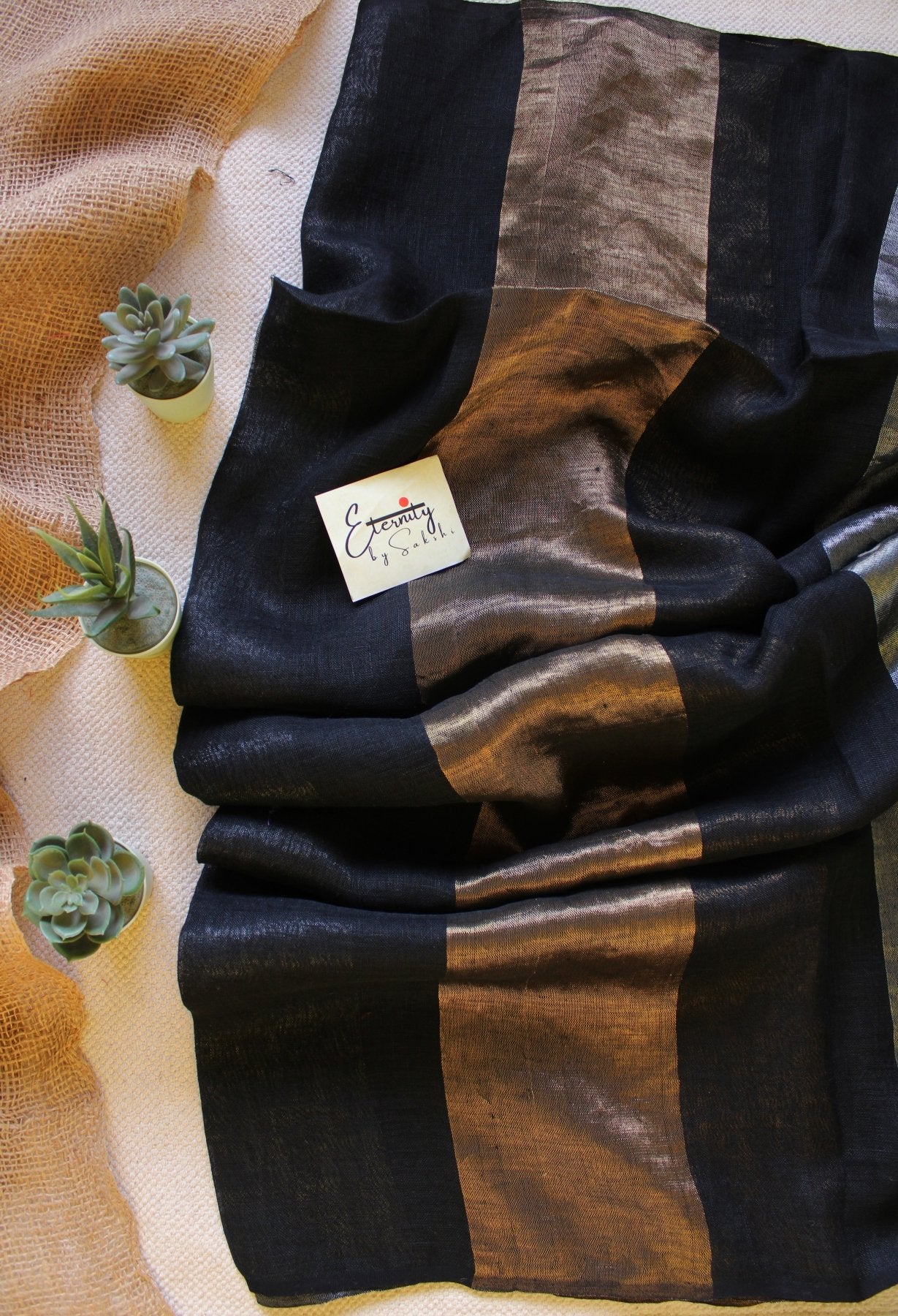 Nayana Black Saree - Eternity by Sakshi