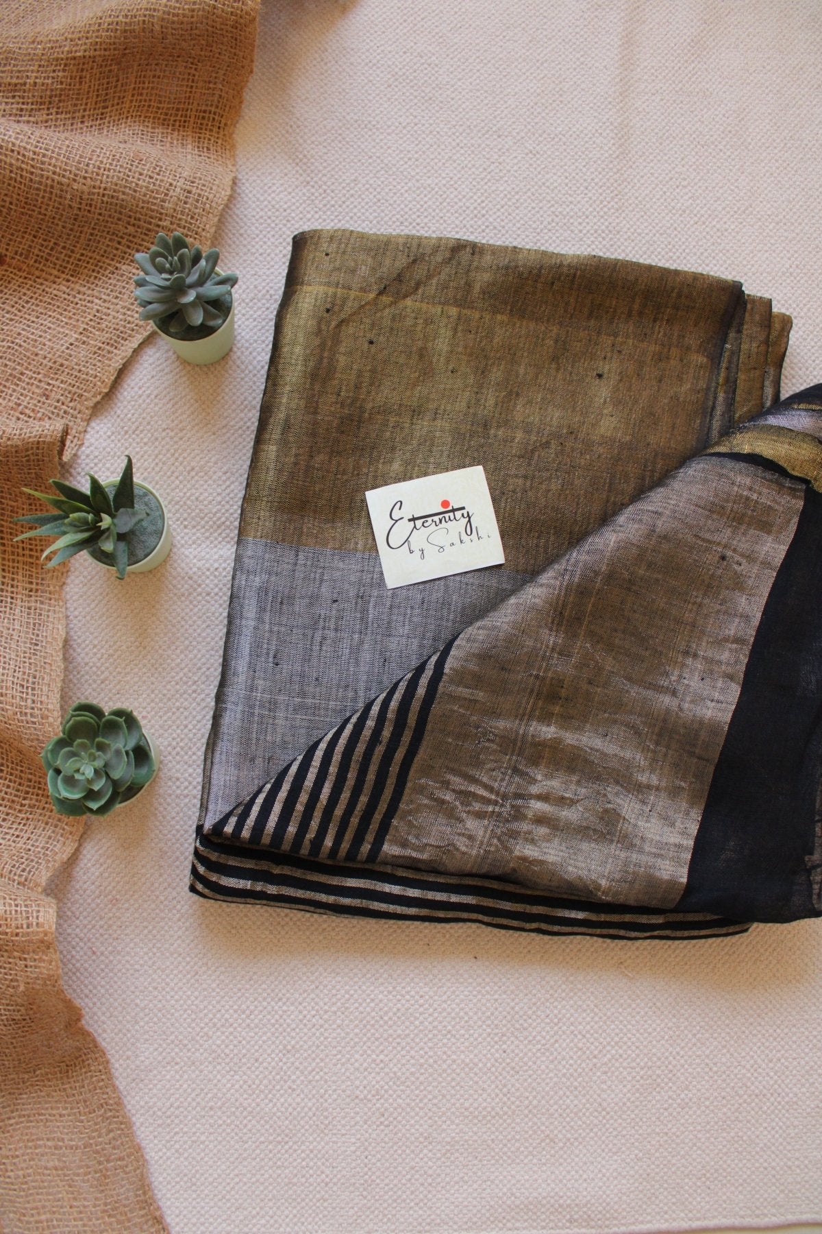 Nayana Black Saree - Eternity by Sakshi