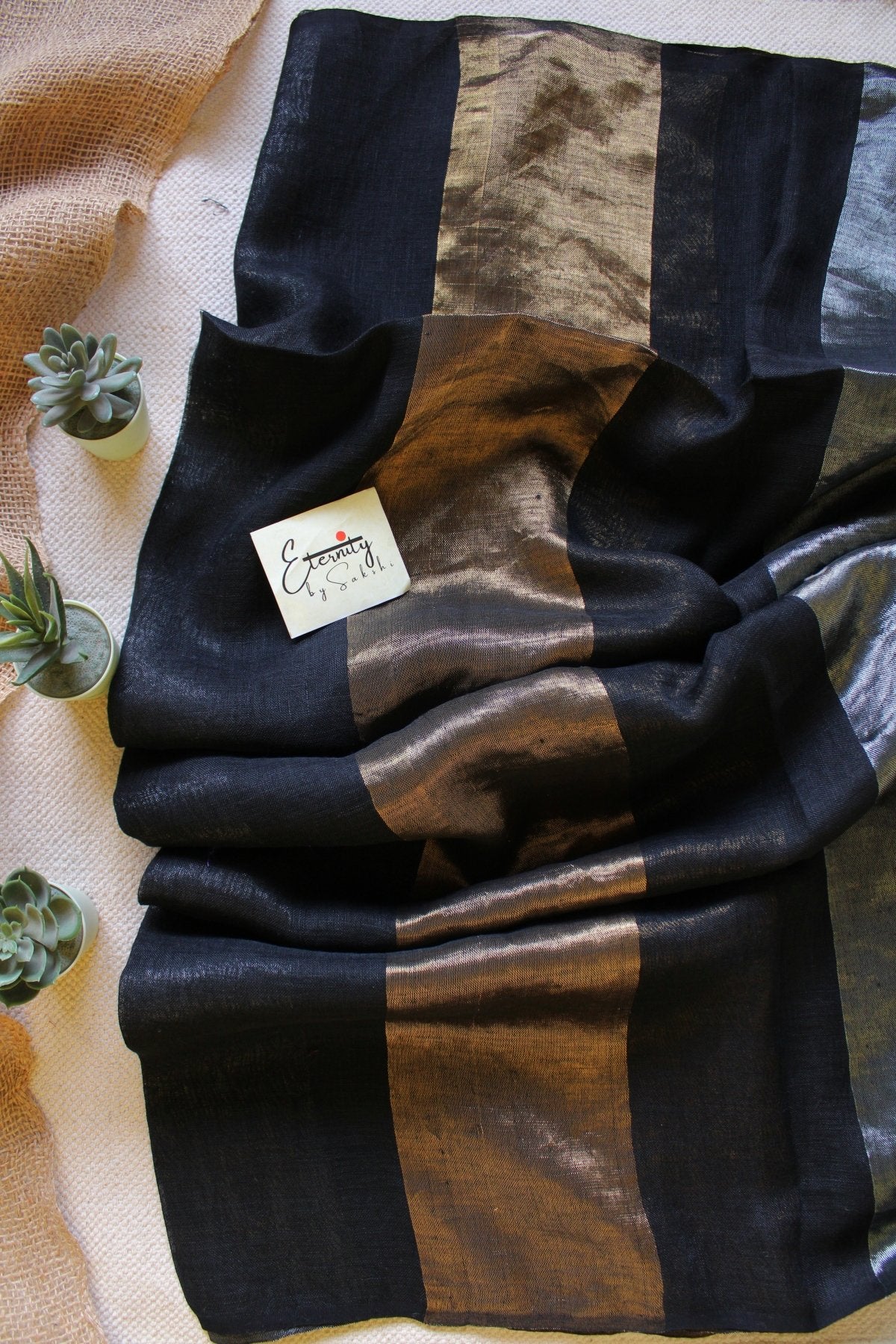 Nayana Black Saree - Eternity by Sakshi