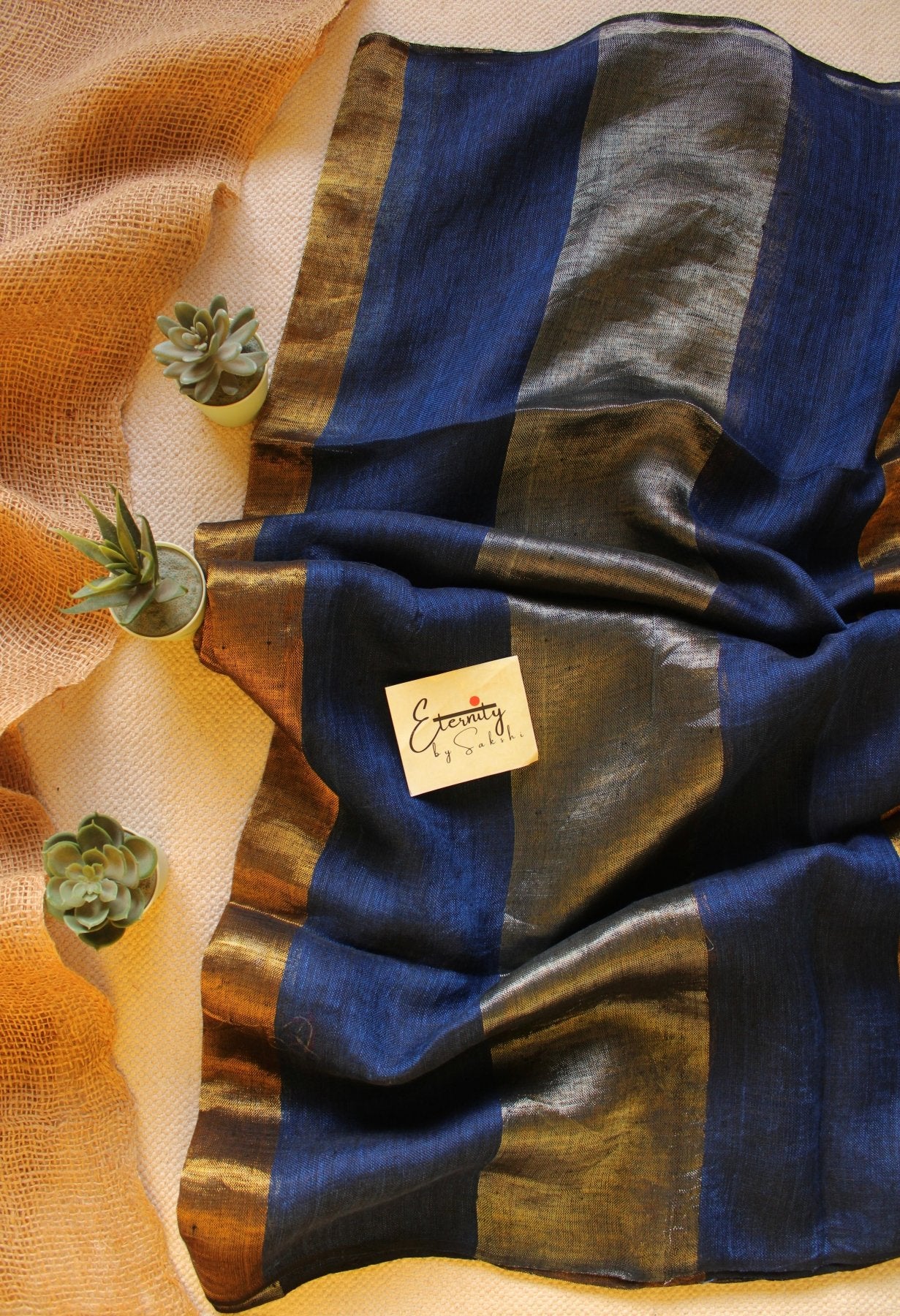 Nayana Blue Saree - Eternity by Sakshi