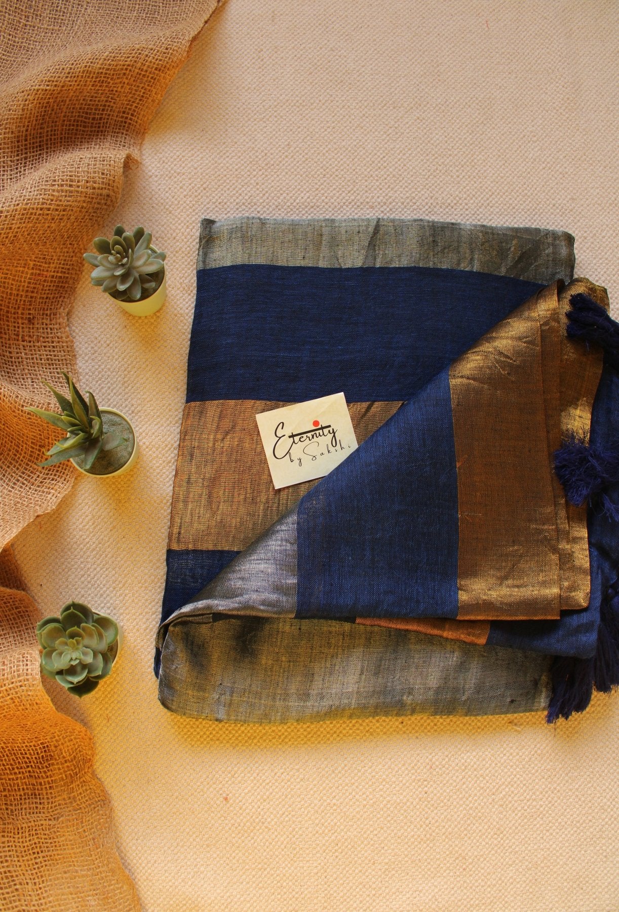 Nayana Blue Saree - Eternity by Sakshi