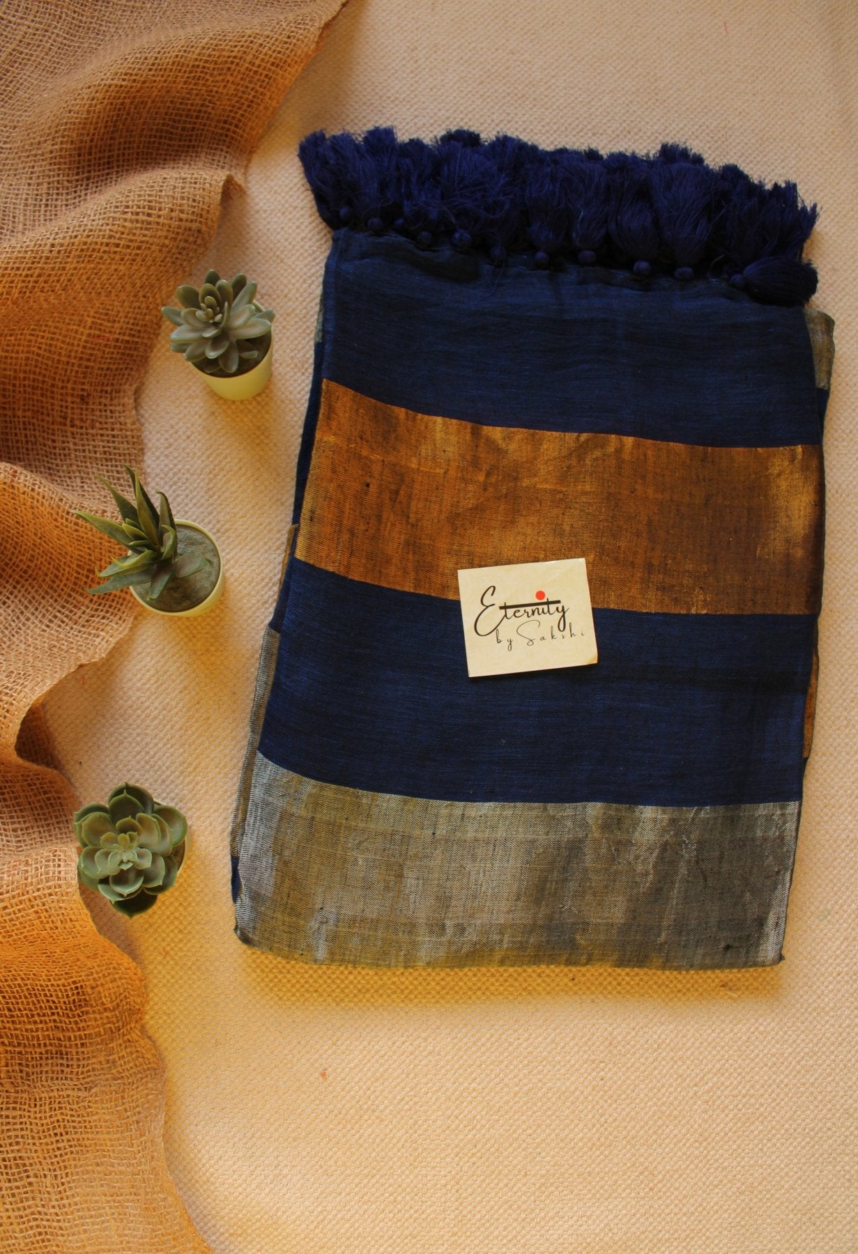 Nayana Blue Saree - Eternity by Sakshi
