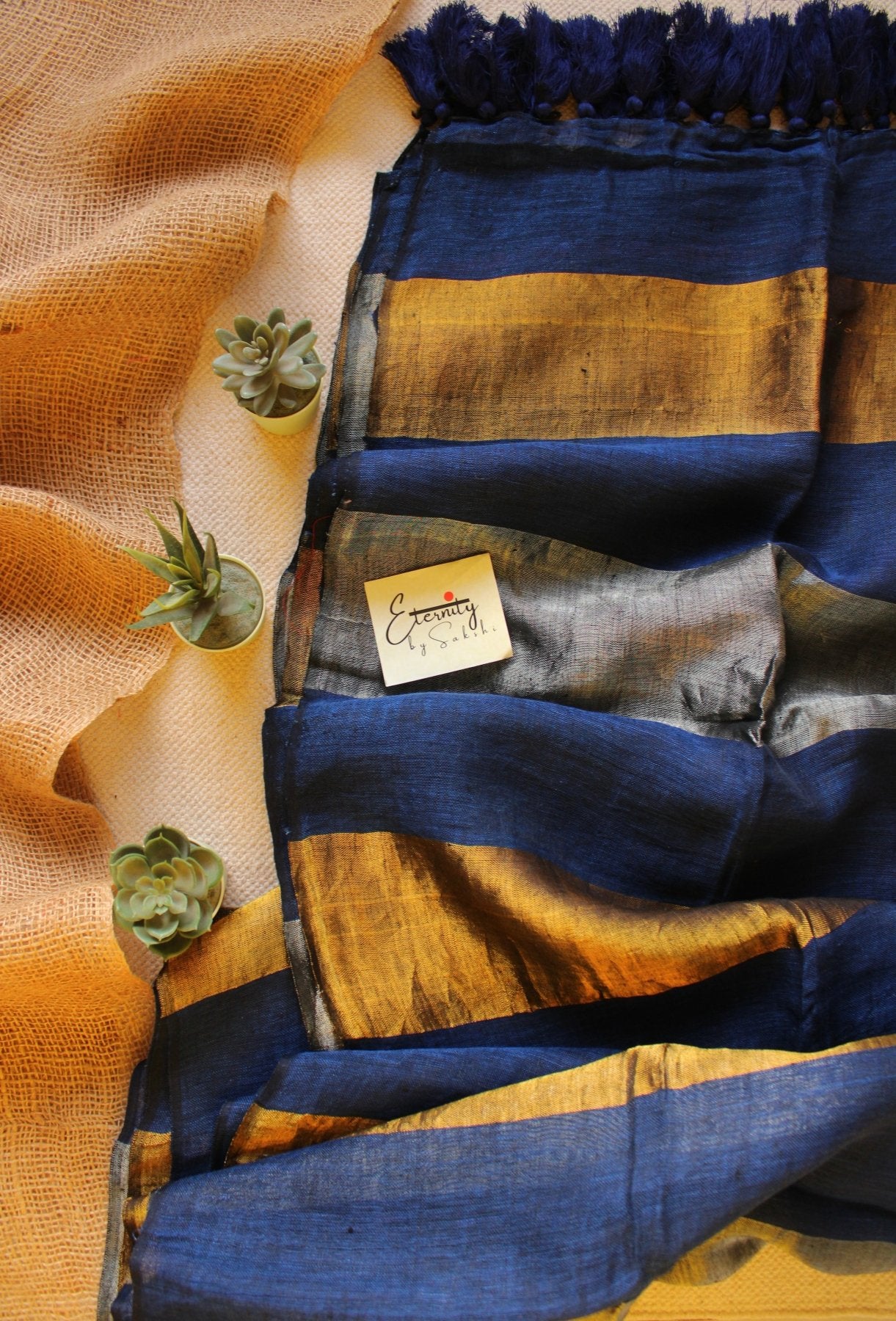 Nayana Blue Saree - Eternity by Sakshi