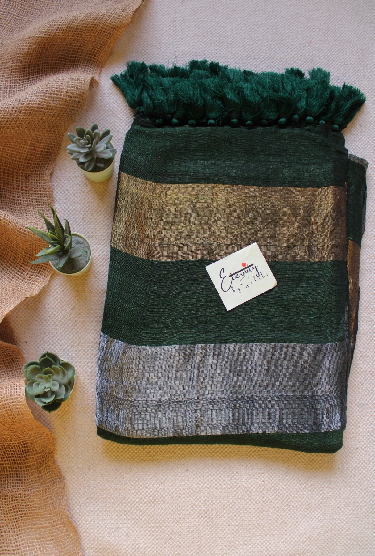 Nayana Green Saree - Eternity by Sakshi