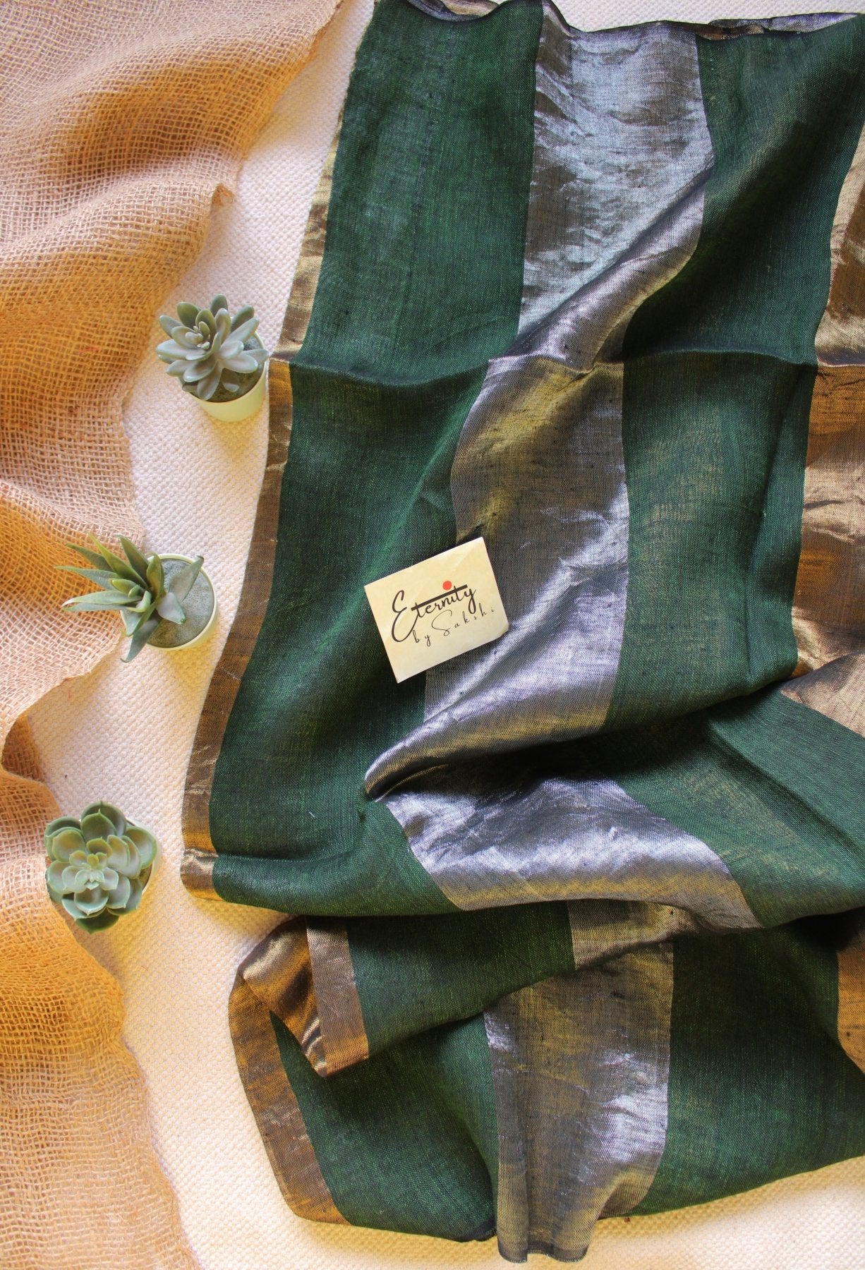 Nayana Green Saree - Eternity by Sakshi