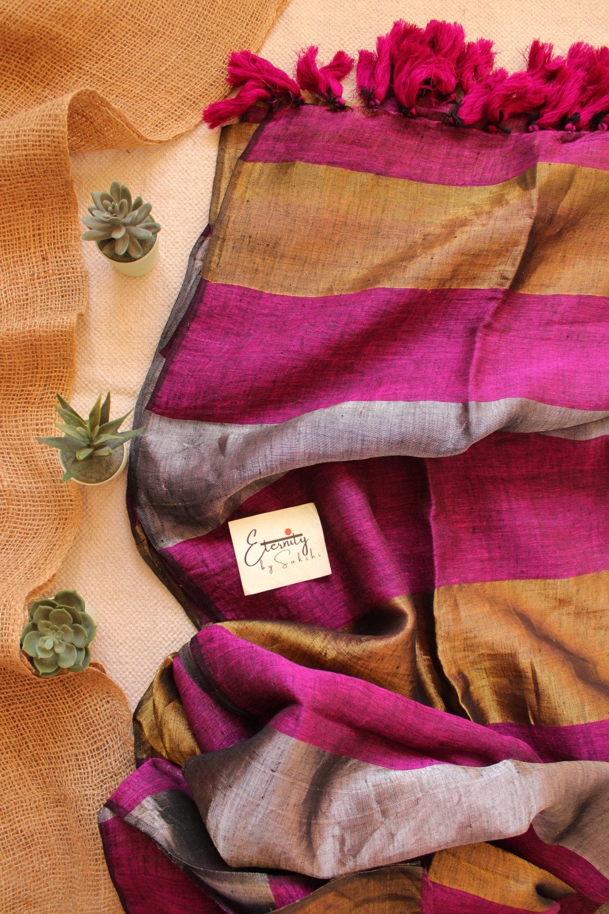 Nayana Magenta Saree - Eternity by Sakshi