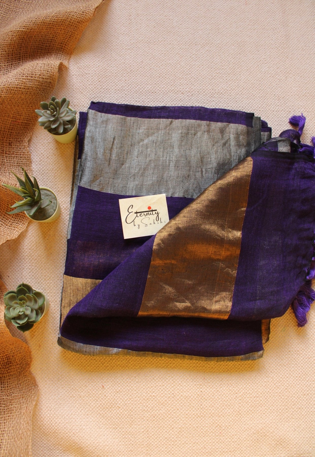 Nayana Purple Saree - Eternity by Sakshi