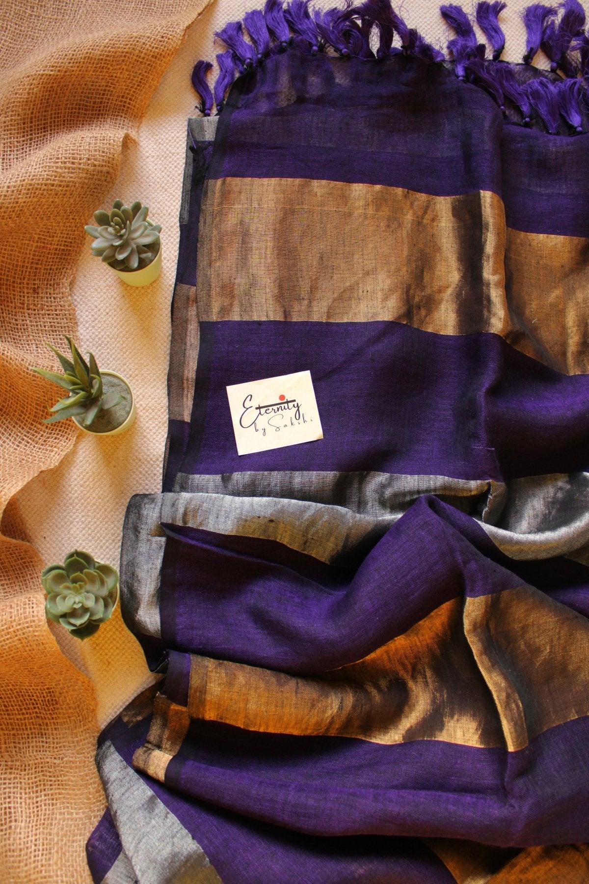 Nayana Purple Saree - Eternity by Sakshi