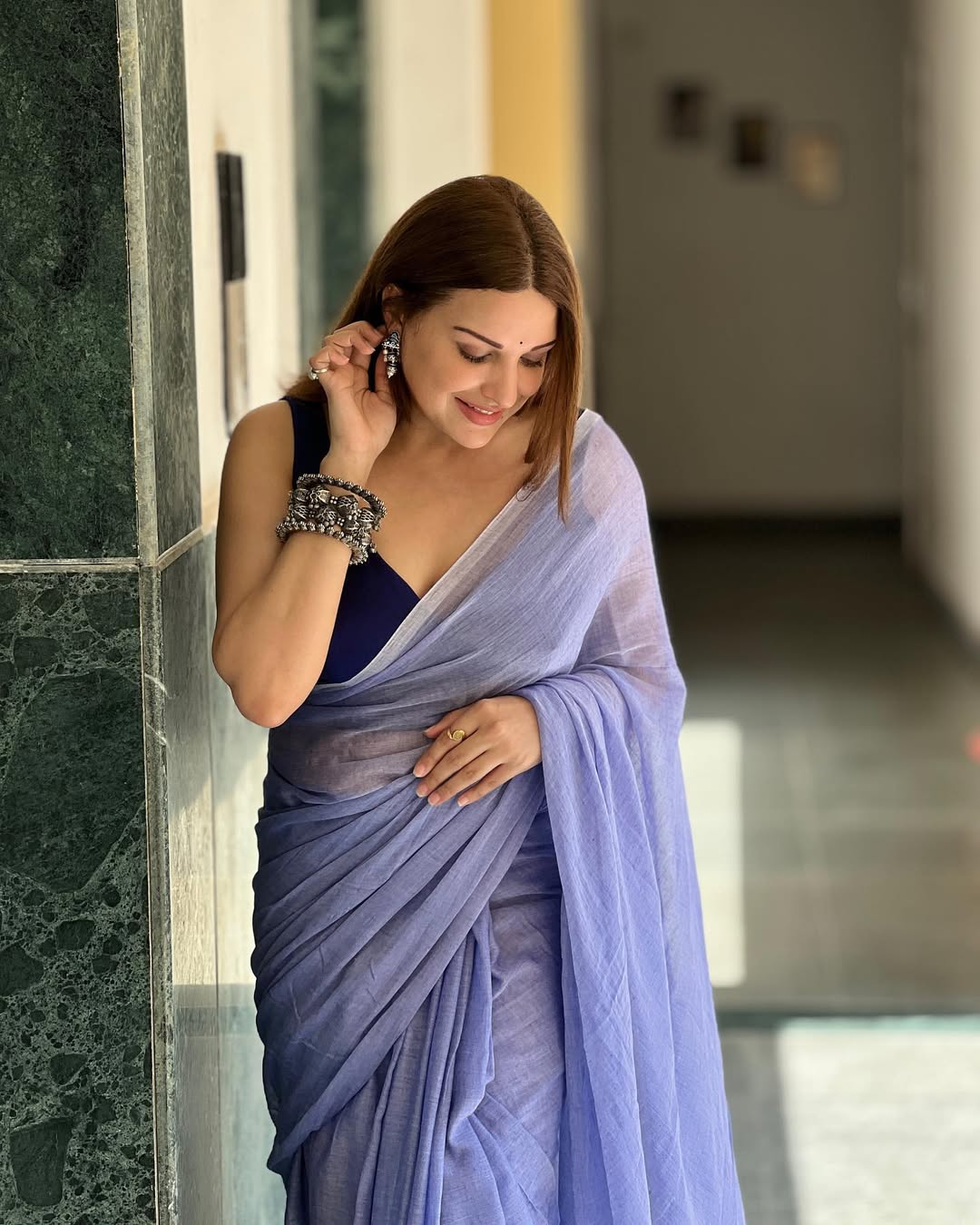 NEELAMBAR BREEZY SAREE - Eternity by Sakshi