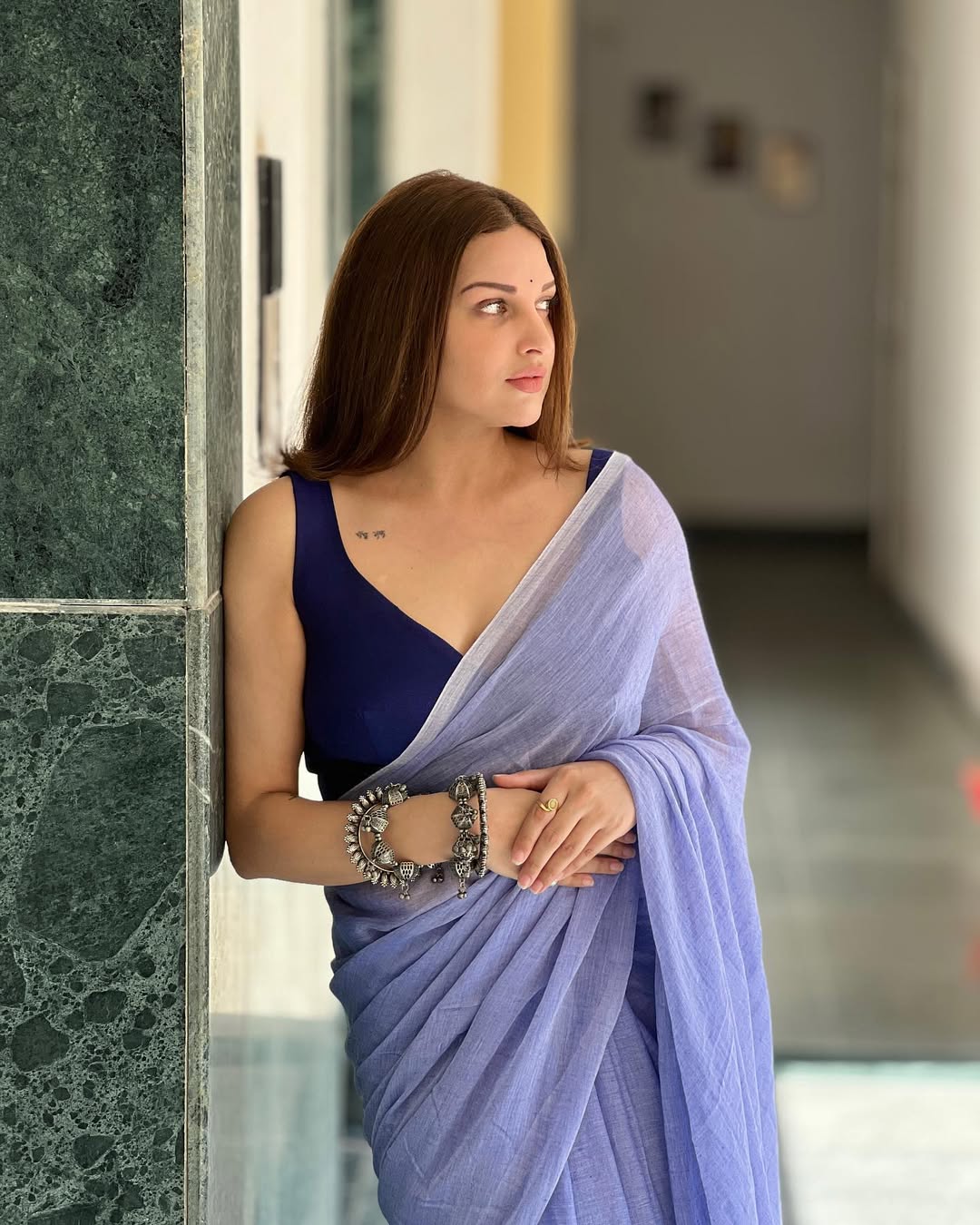 NEELAMBAR BREEZY SAREE - Eternity by Sakshi