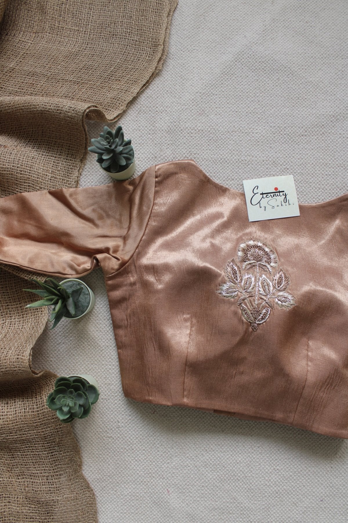 Nude Jardosi Blouse - Eternity by Sakshi