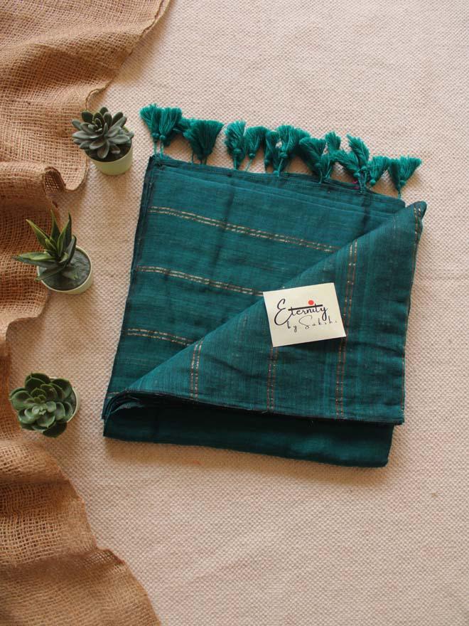 Peacock Green Parallel Universe Saree - Eternity by Sakshi