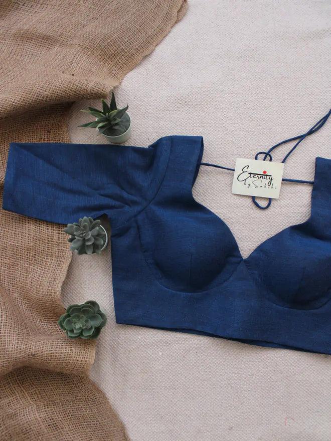 Peacock Madhubala With Sleeves Blouse - Eternity by Sakshi