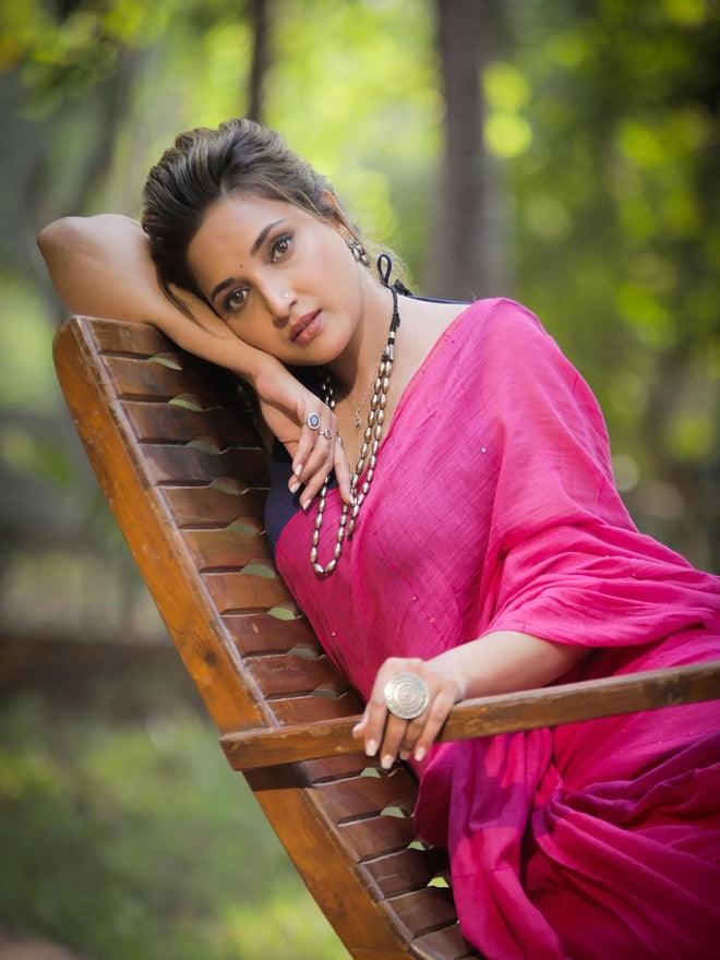 Pink Tara Saree - Eternity by Sakshi