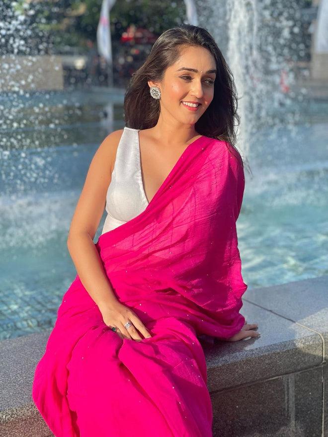Pink Tara Saree - Eternity by Sakshi