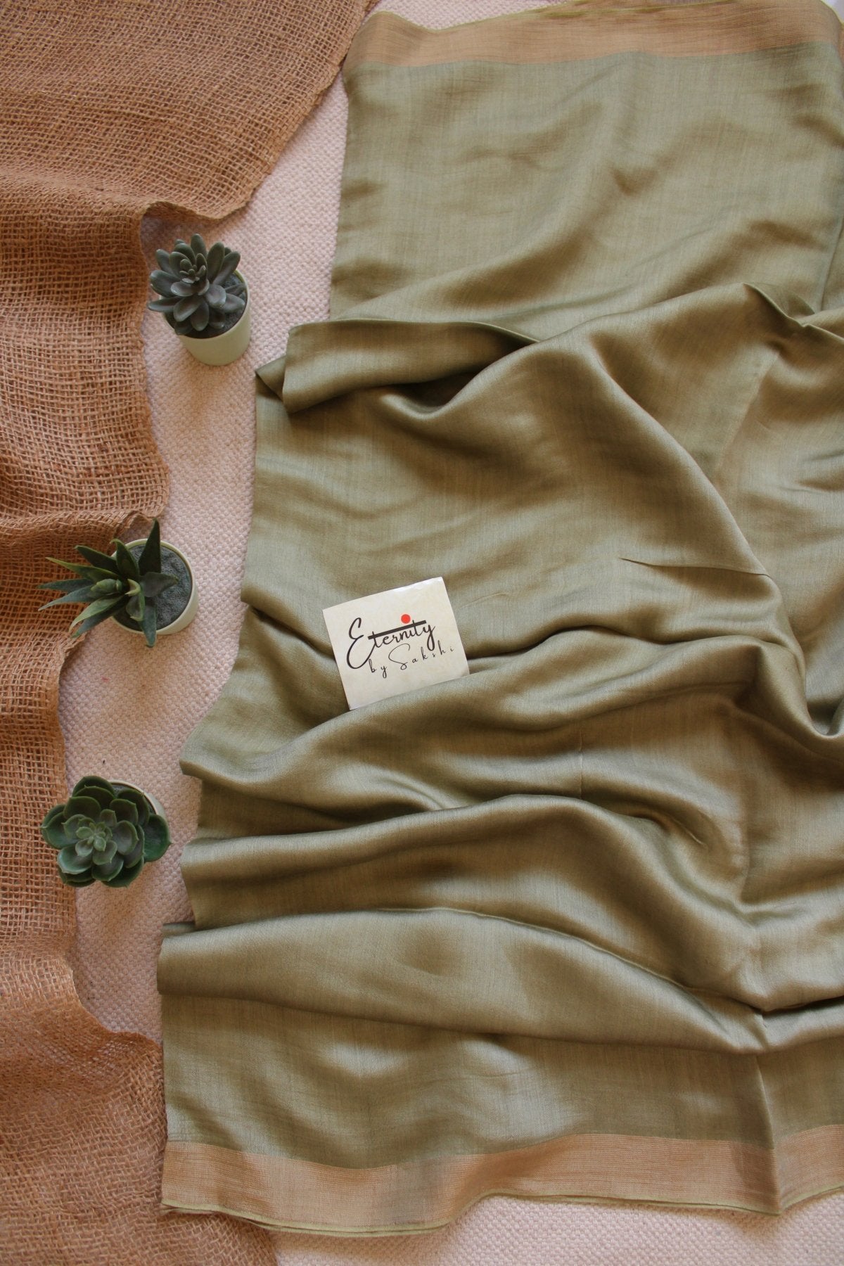 Pista Raga Resham Saree - Eternity by Sakshi
