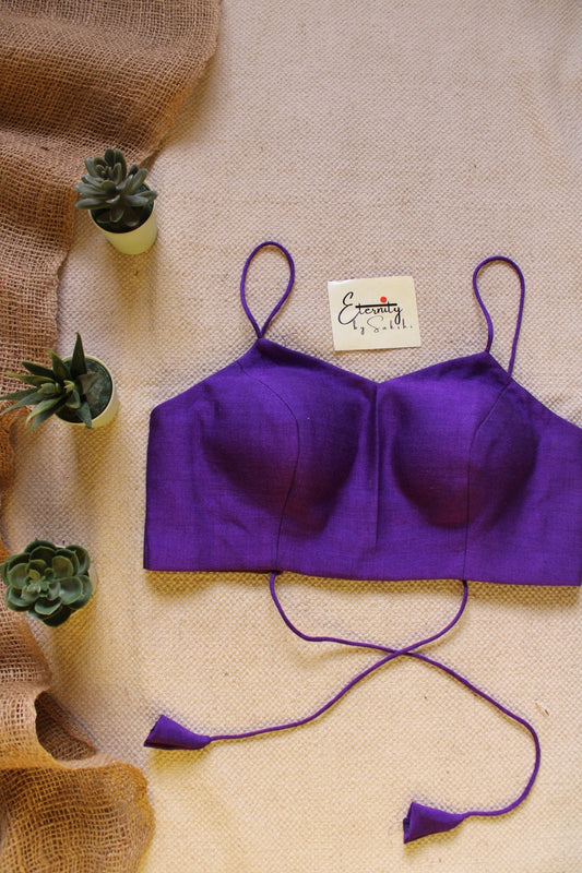 Purple Backless blouse - Eternity by Sakshi