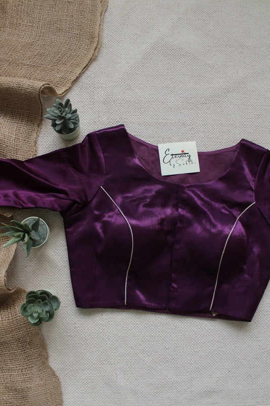 Purple Jardosi Blouse - Eternity by Sakshi