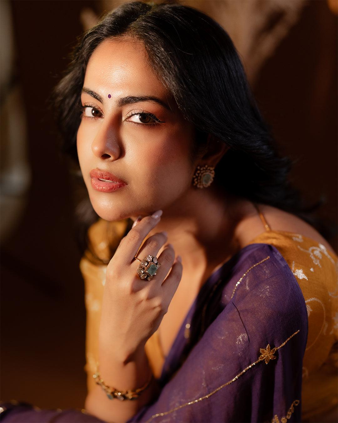 Purple Noor Saree - Eternity by Sakshi