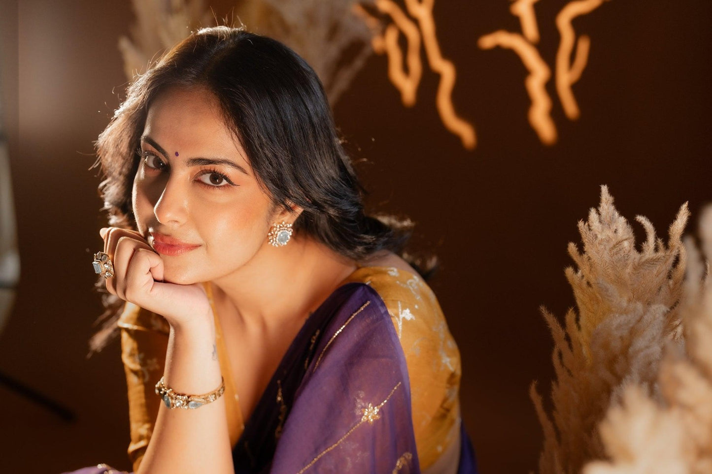Purple Noor Saree - Eternity by Sakshi