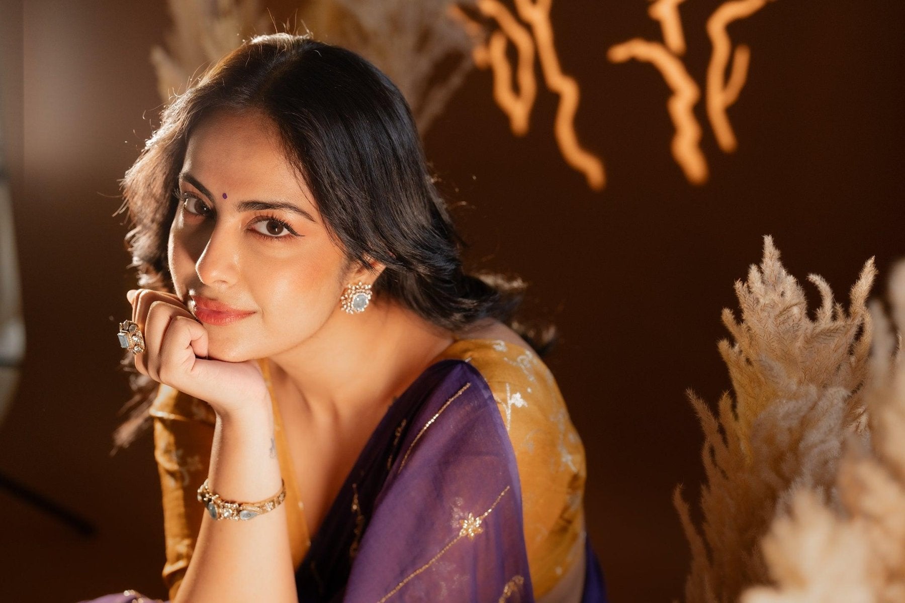 Purple Noor Saree - Eternity by Sakshi