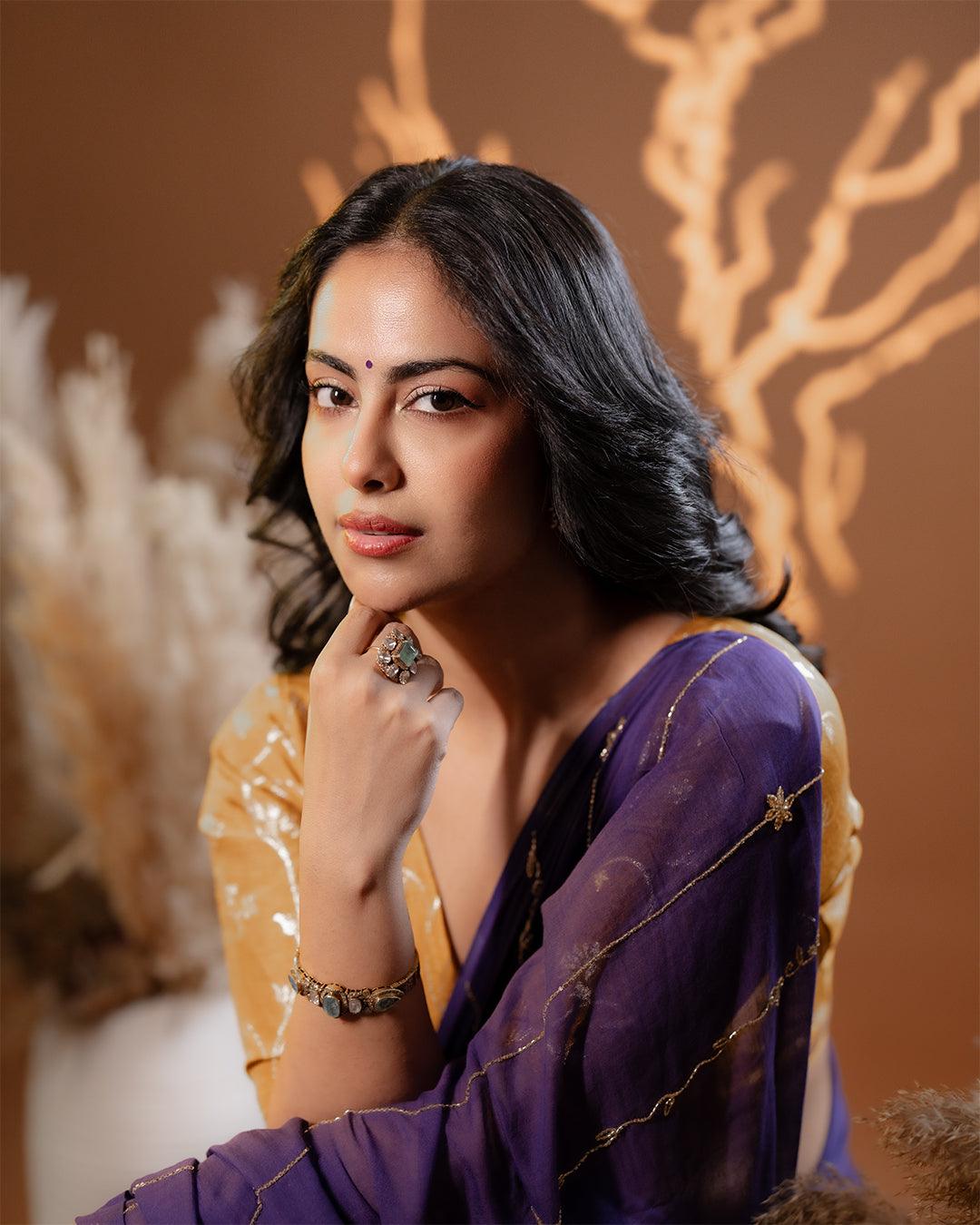 Purple Noor Saree - Eternity by Sakshi