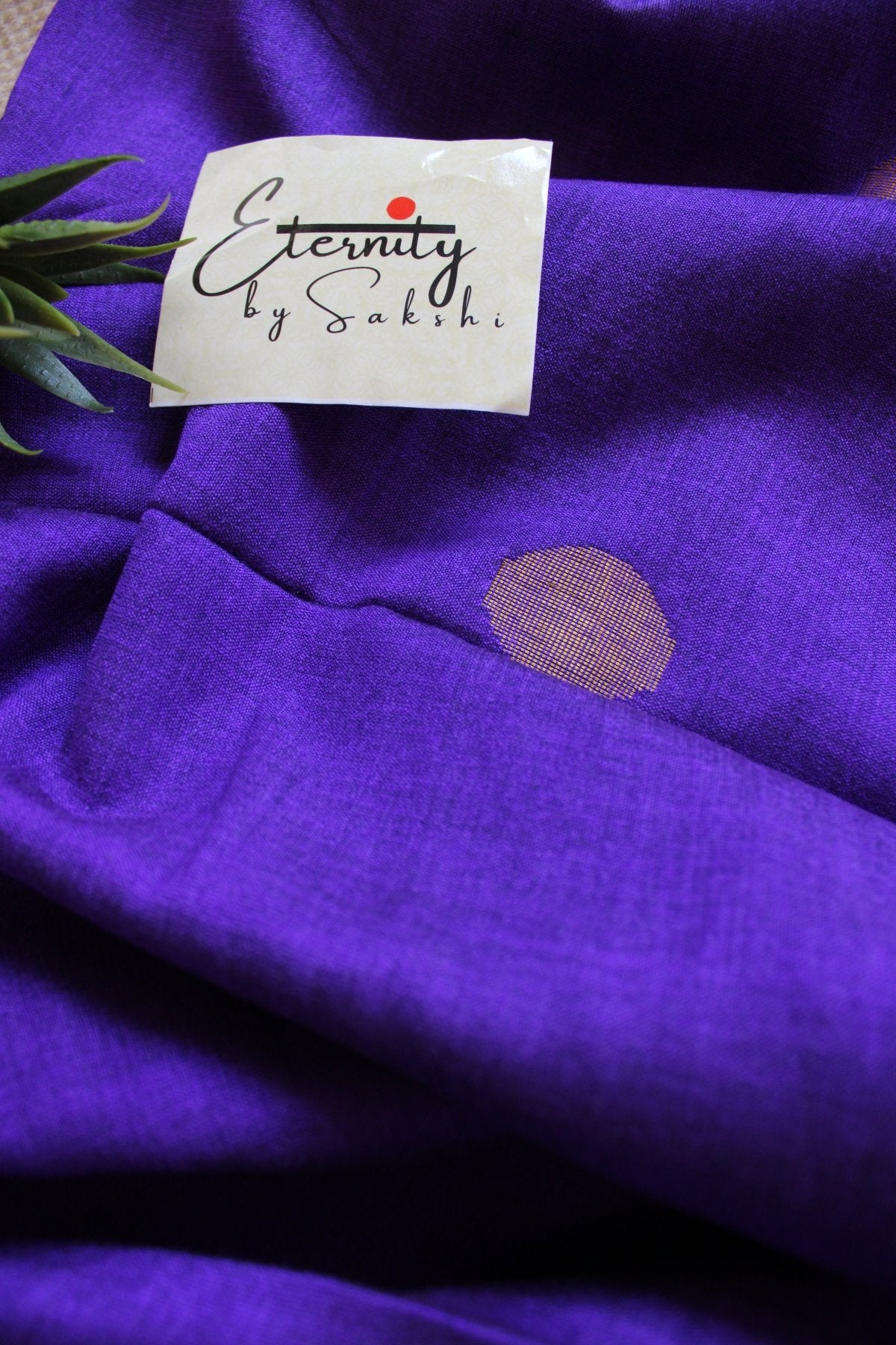 Purple Polka Saree - Eternity by Sakshi