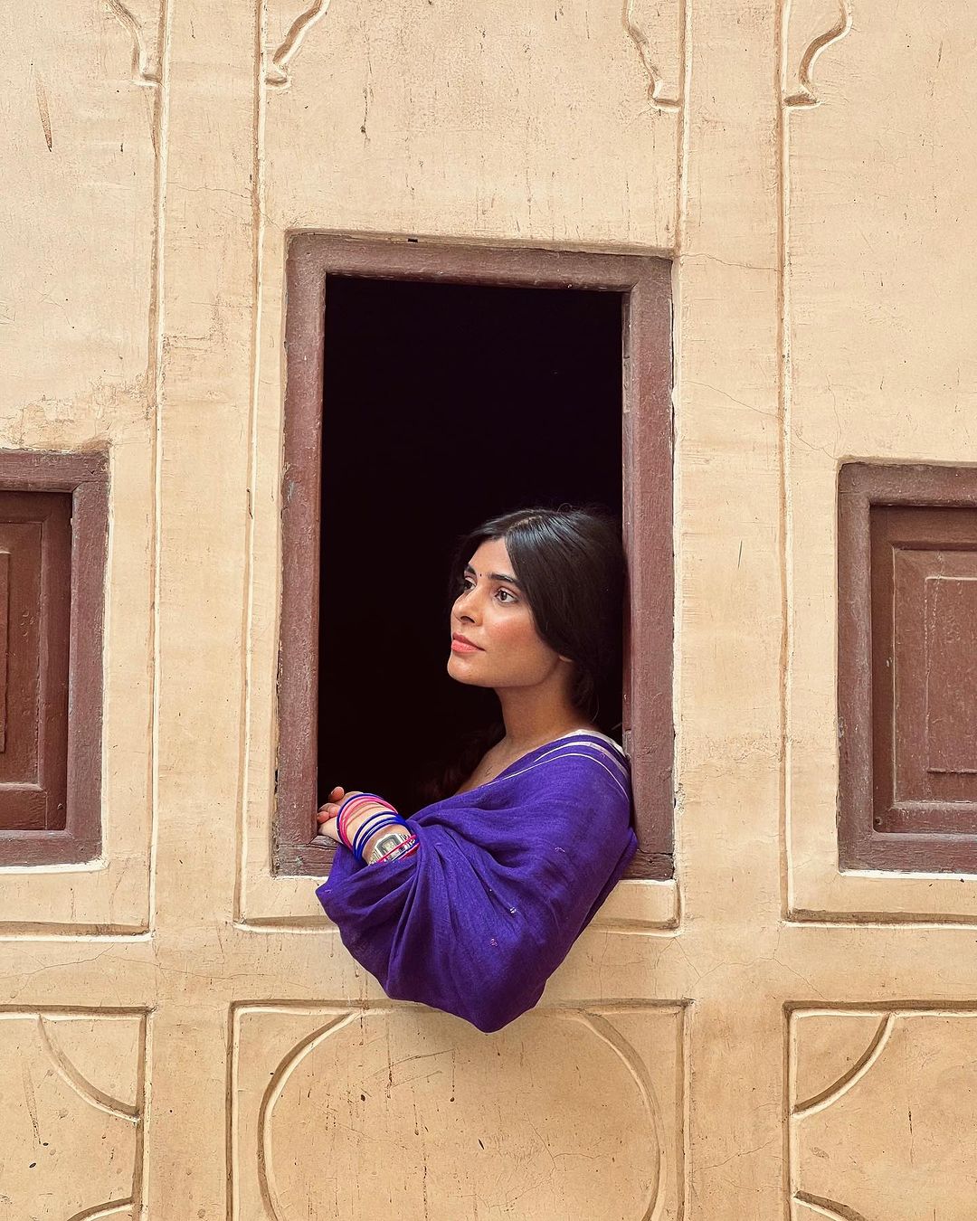 Purple Raina Linen Saree - Eternity by Sakshi