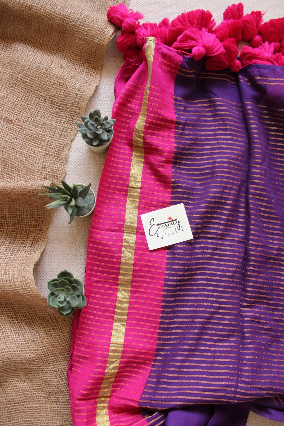 Purple Rang Saree - Eternity by Sakshi