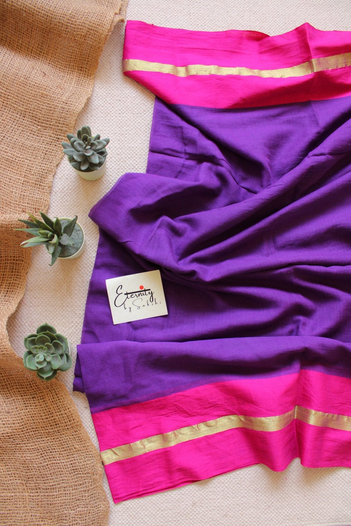 Purple Rang Saree - Eternity by Sakshi