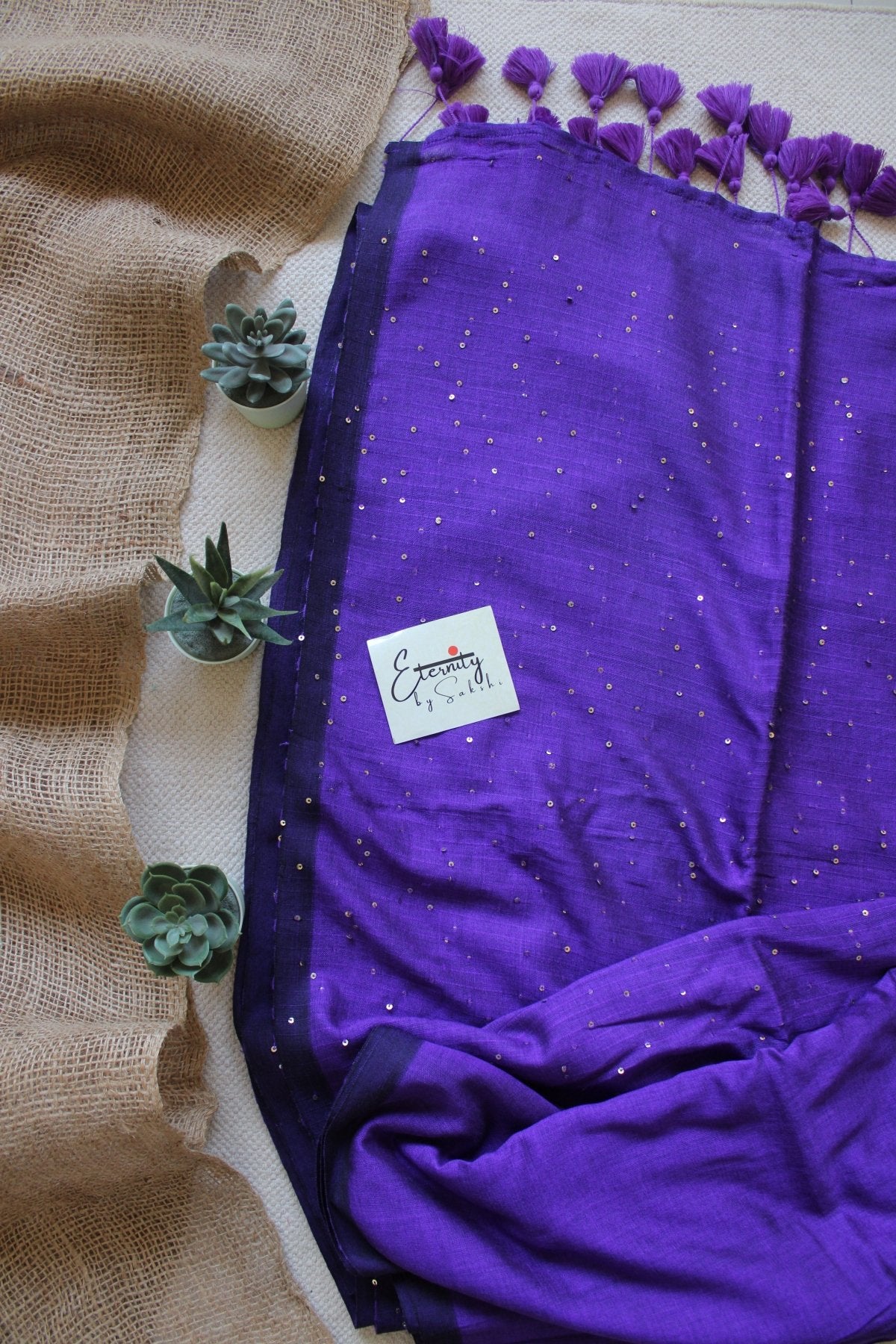 Purple Rozana Saree - Eternity by Sakshi