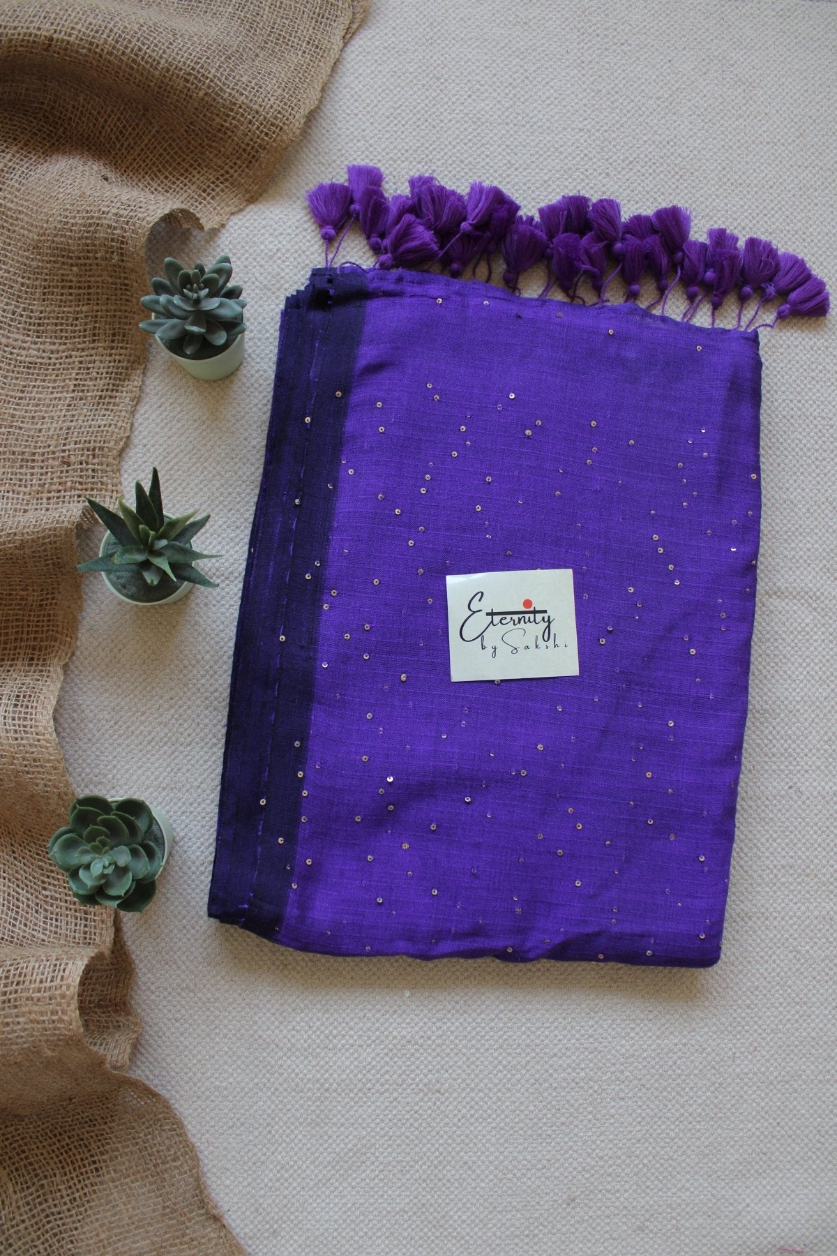 Purple Rozana Saree - Eternity by Sakshi