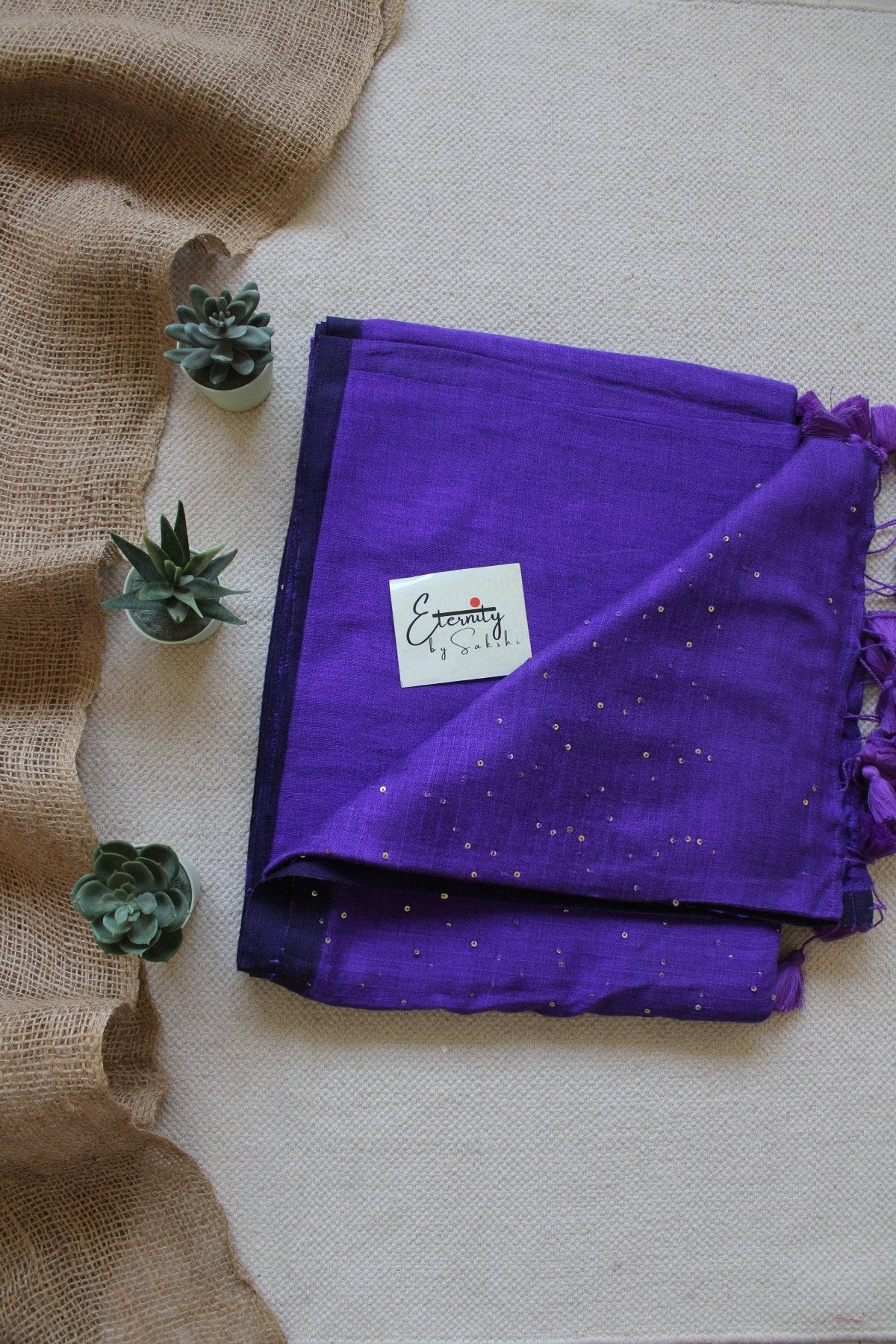 Purple Rozana Saree - Eternity by Sakshi