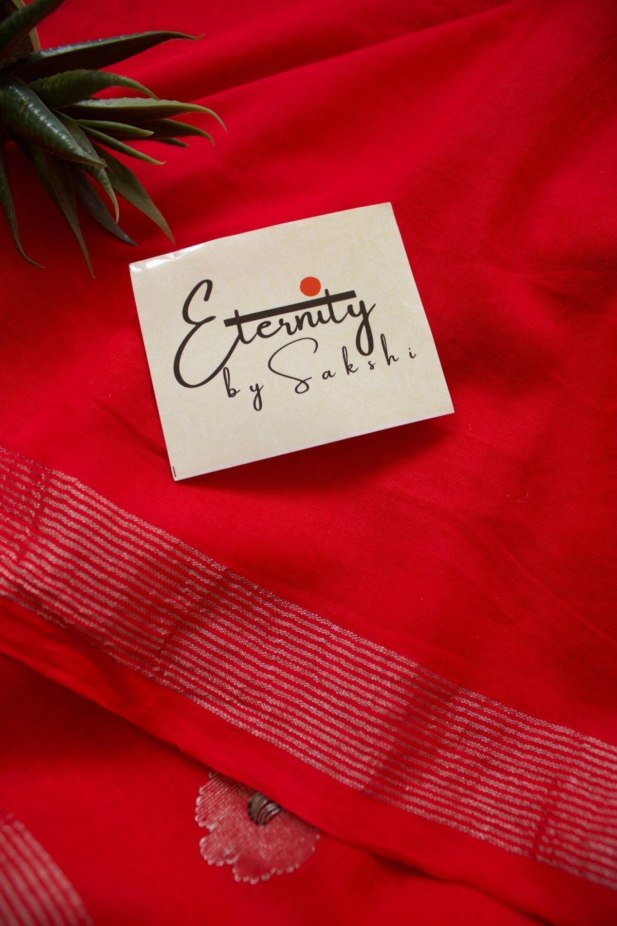 Red Naveli Saree - Eternity by Sakshi