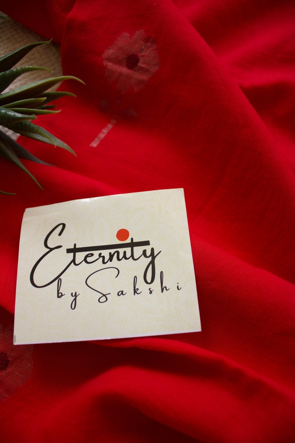 Red Naveli Saree - Eternity by Sakshi
