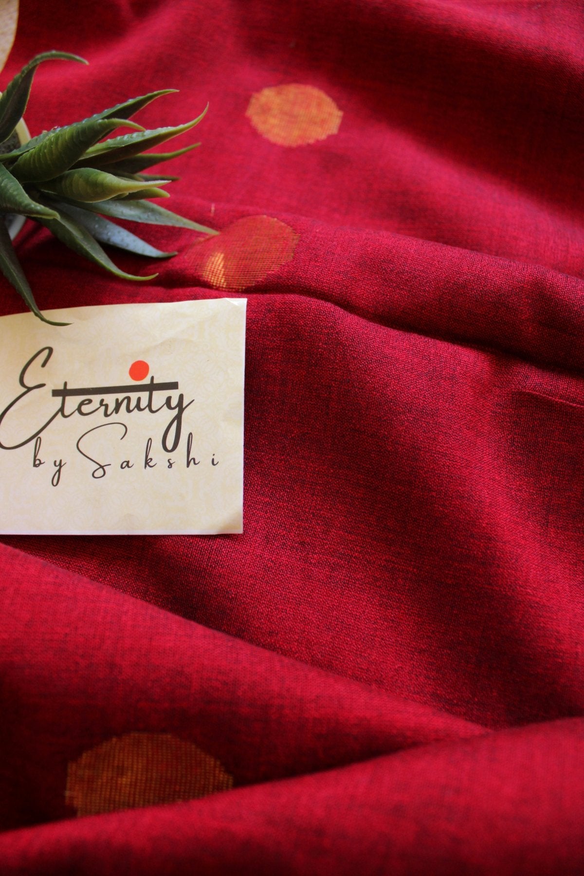 Red Polka Saree - Eternity by Sakshi