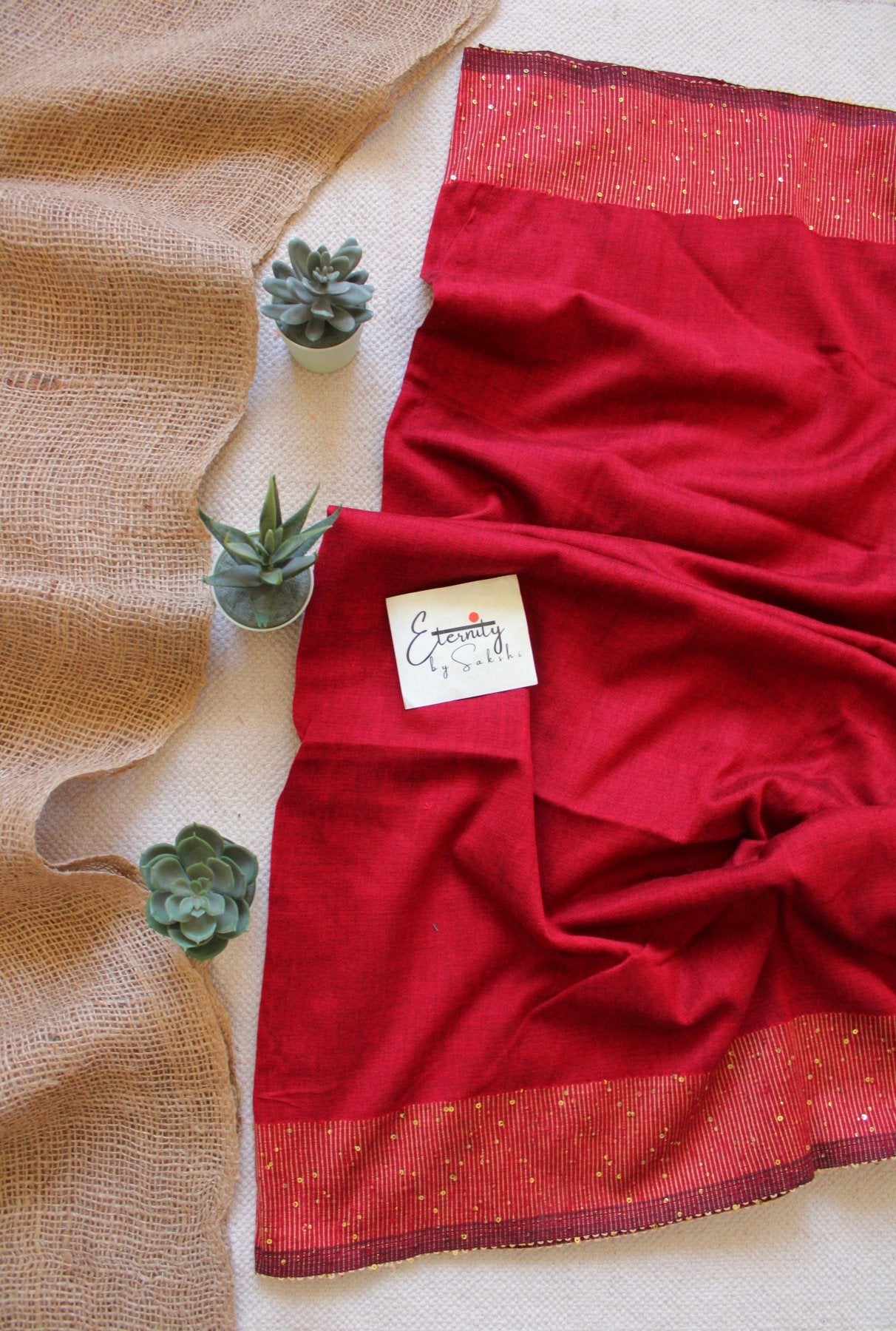 Red Shakti Saree - Eternity by Sakshi