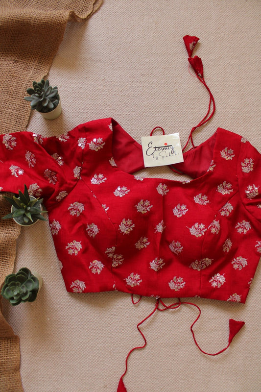 Red Work Blouse - Eternity by Sakshi