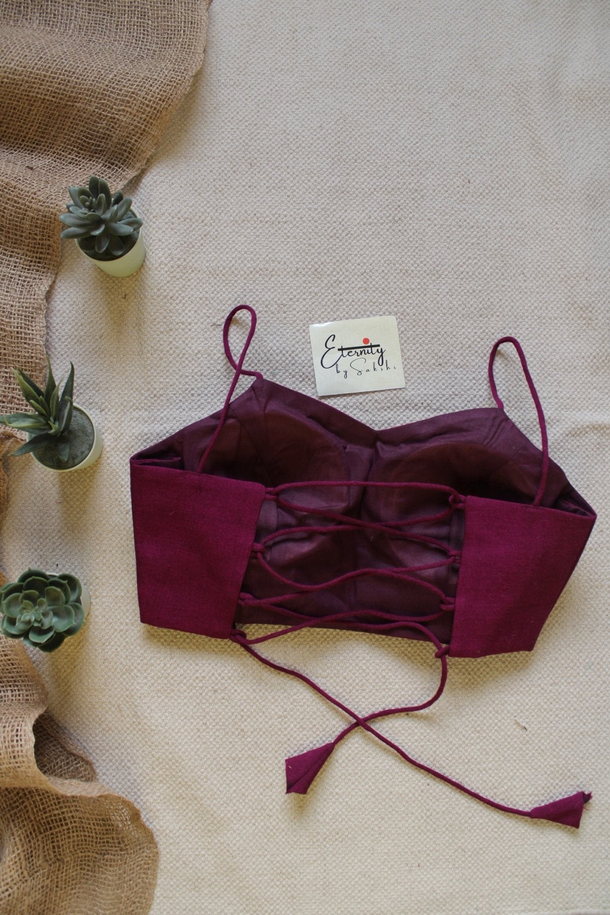 Rosy Backless blouse - Eternity by Sakshi