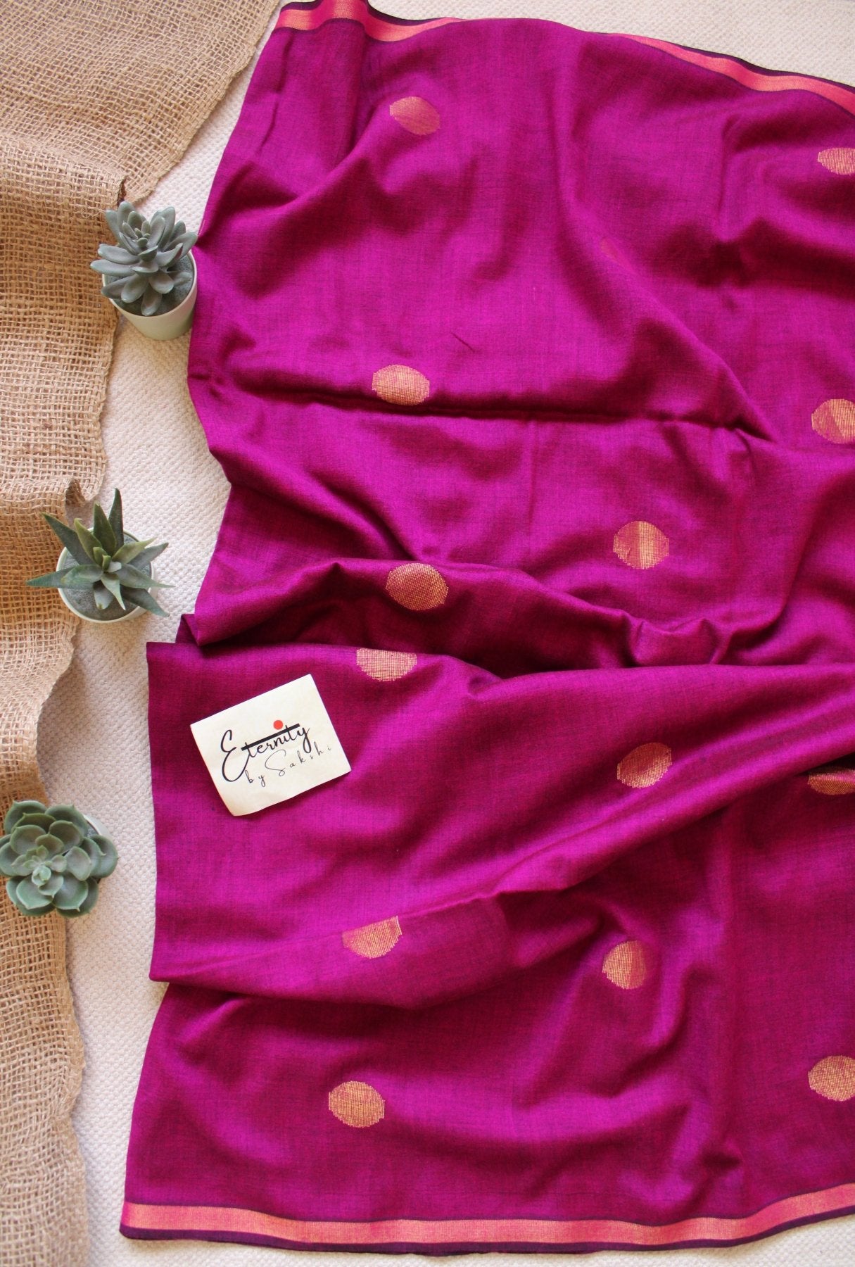 Rosy Polka Saree - Eternity by Sakshi