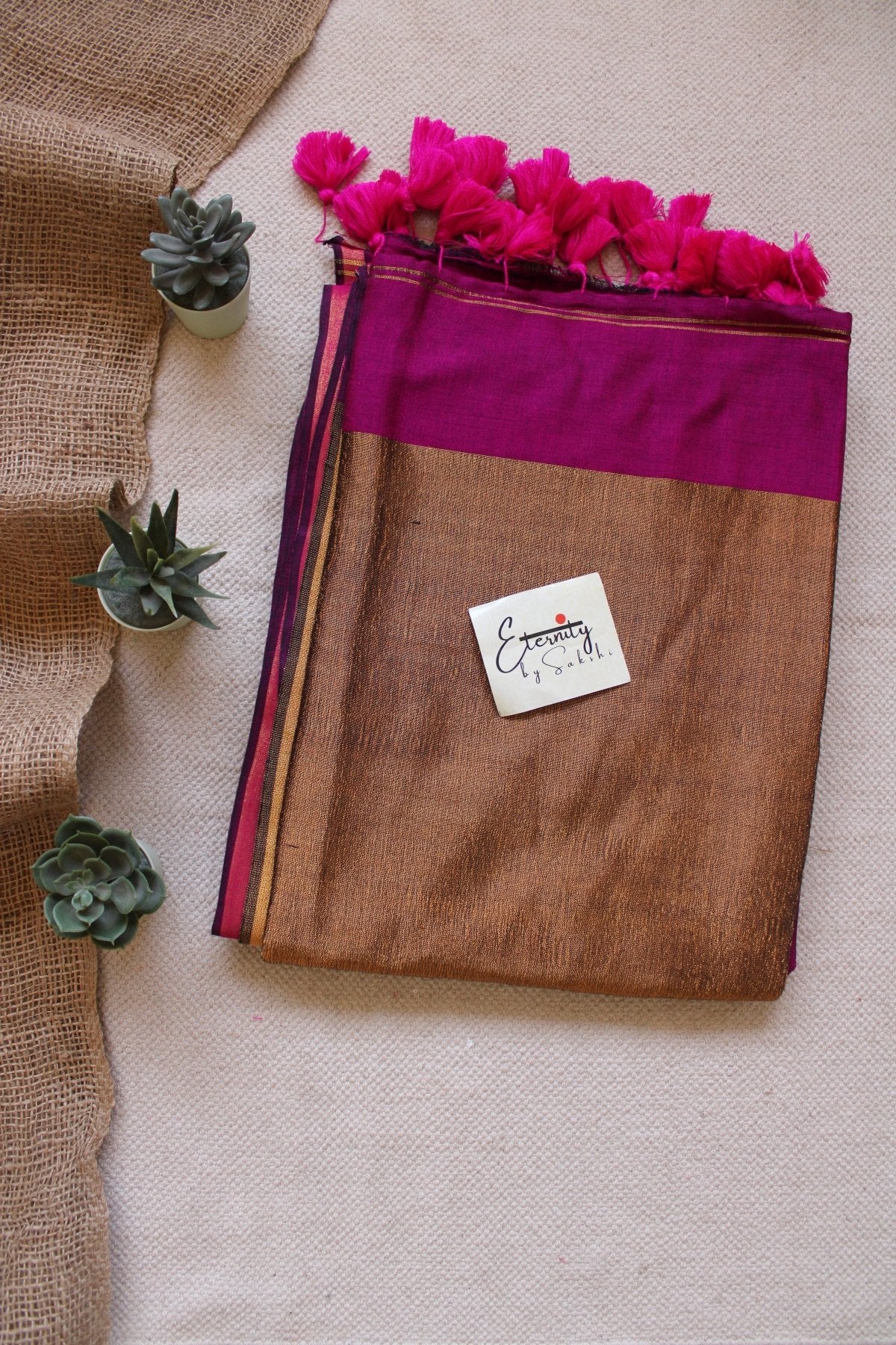Rosy Polka Saree - Eternity by Sakshi