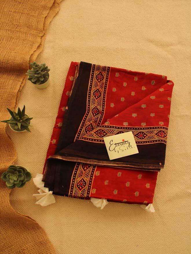 Rust Malang Saree - Eternity by Sakshi