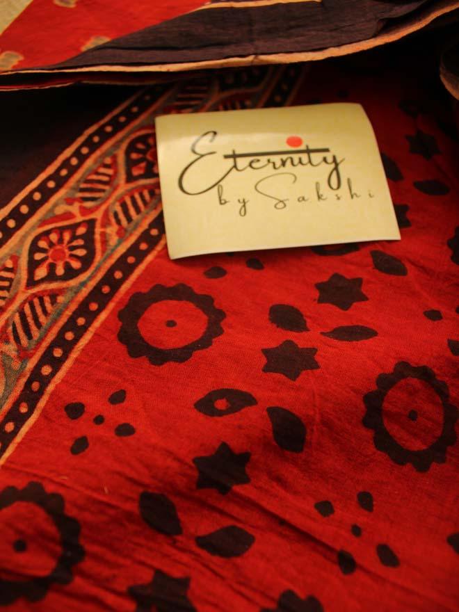 Rust Malang Saree - Eternity by Sakshi
