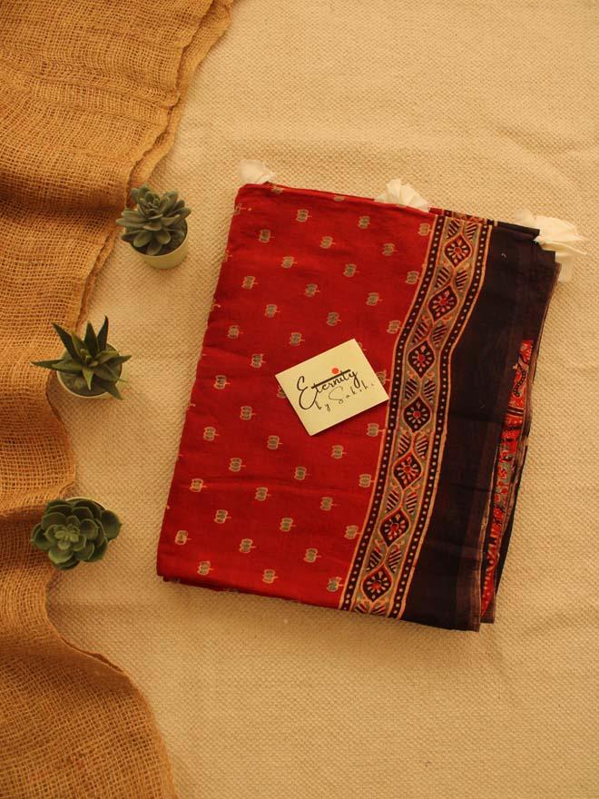 Rust Malang Saree - Eternity by Sakshi