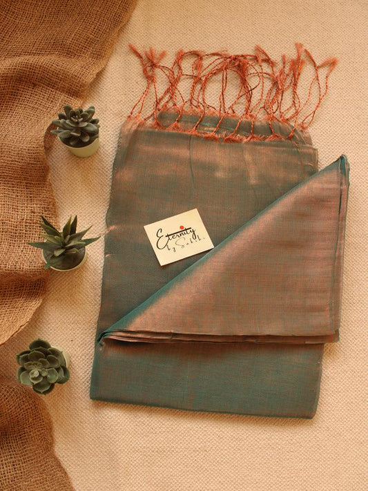 Sage Metallic Saree - Eternity by Sakshi