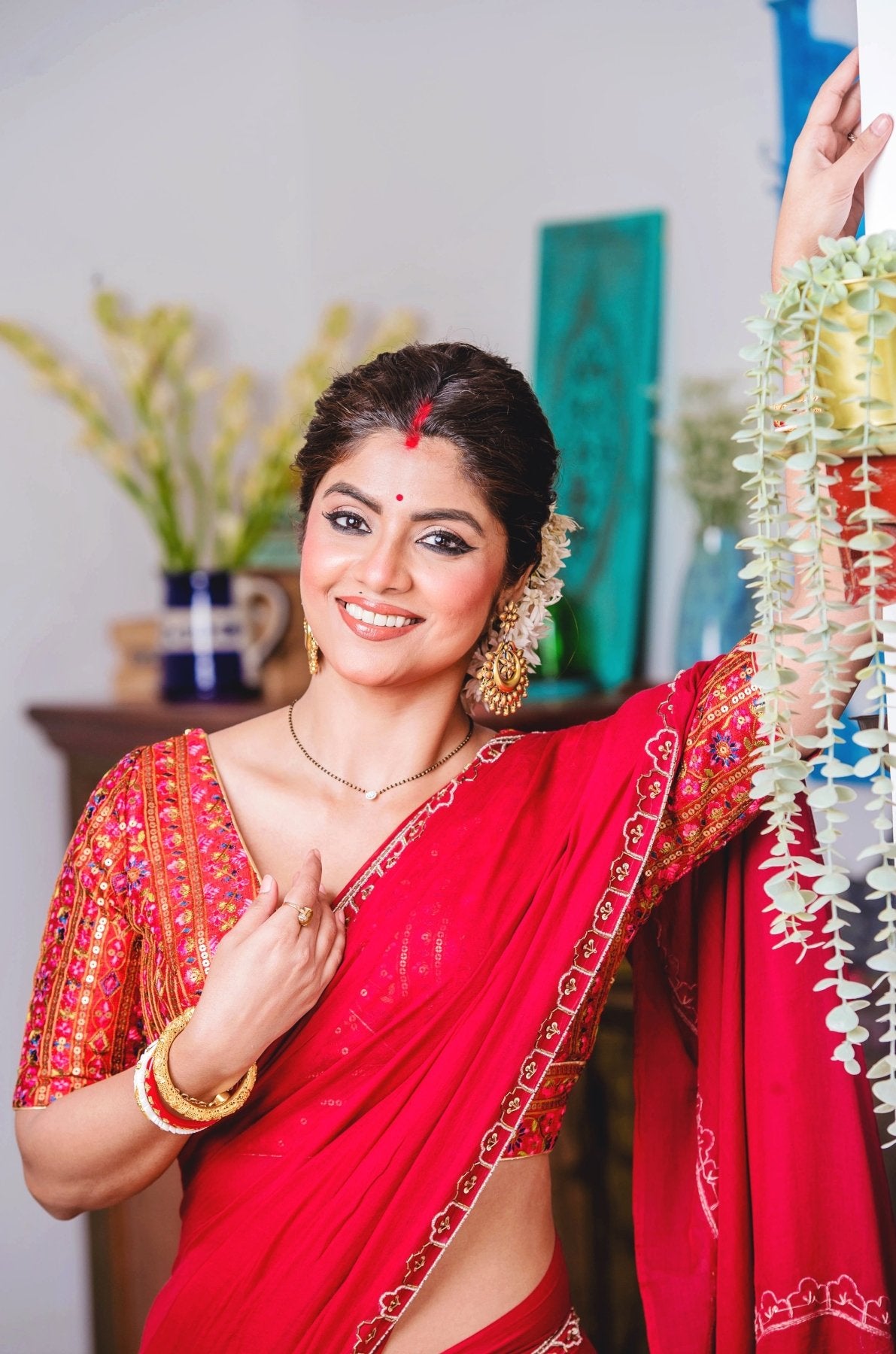 Scarlet Noor Saree - Eternity by Sakshi