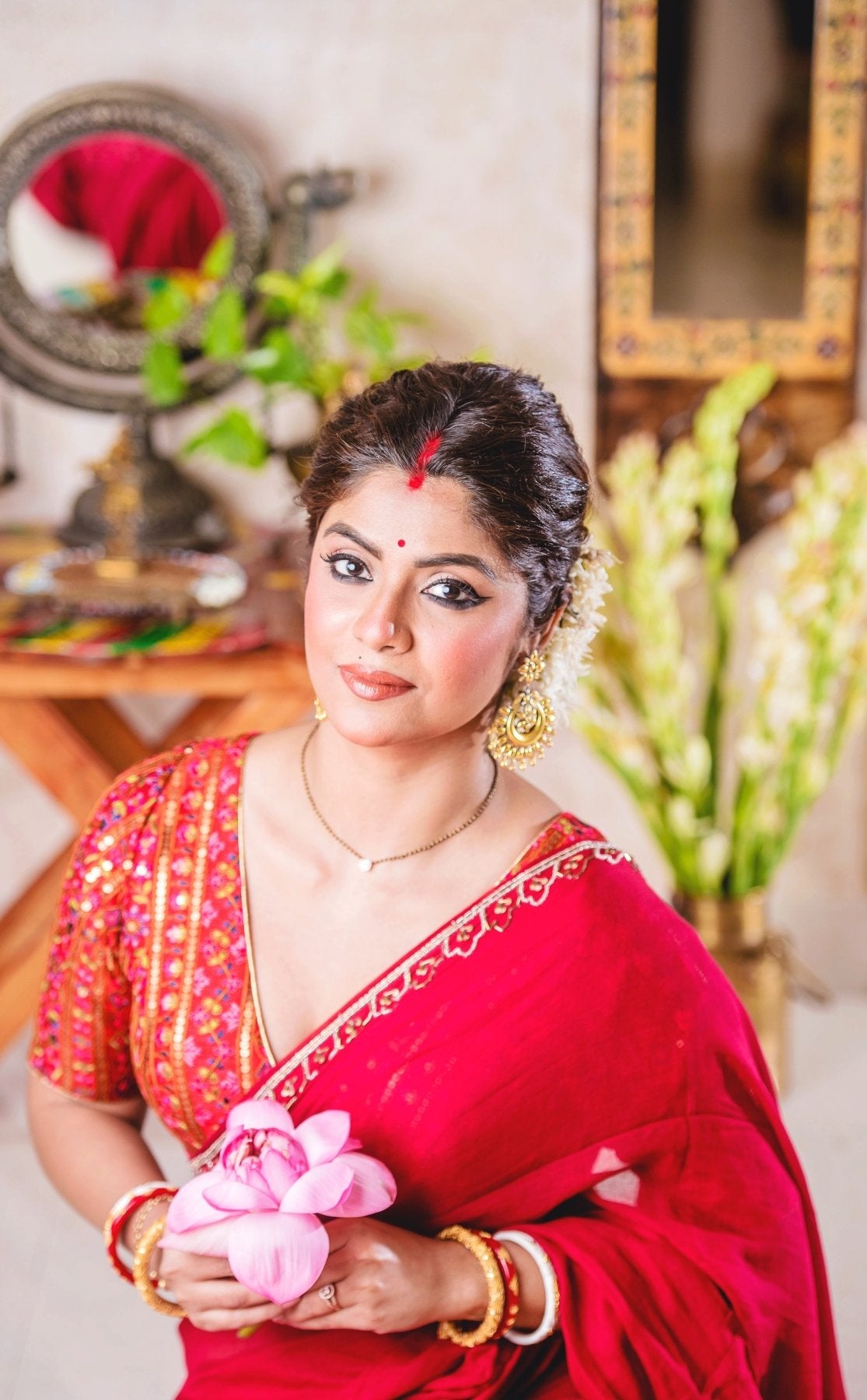 Scarlet Noor Saree - Eternity by Sakshi