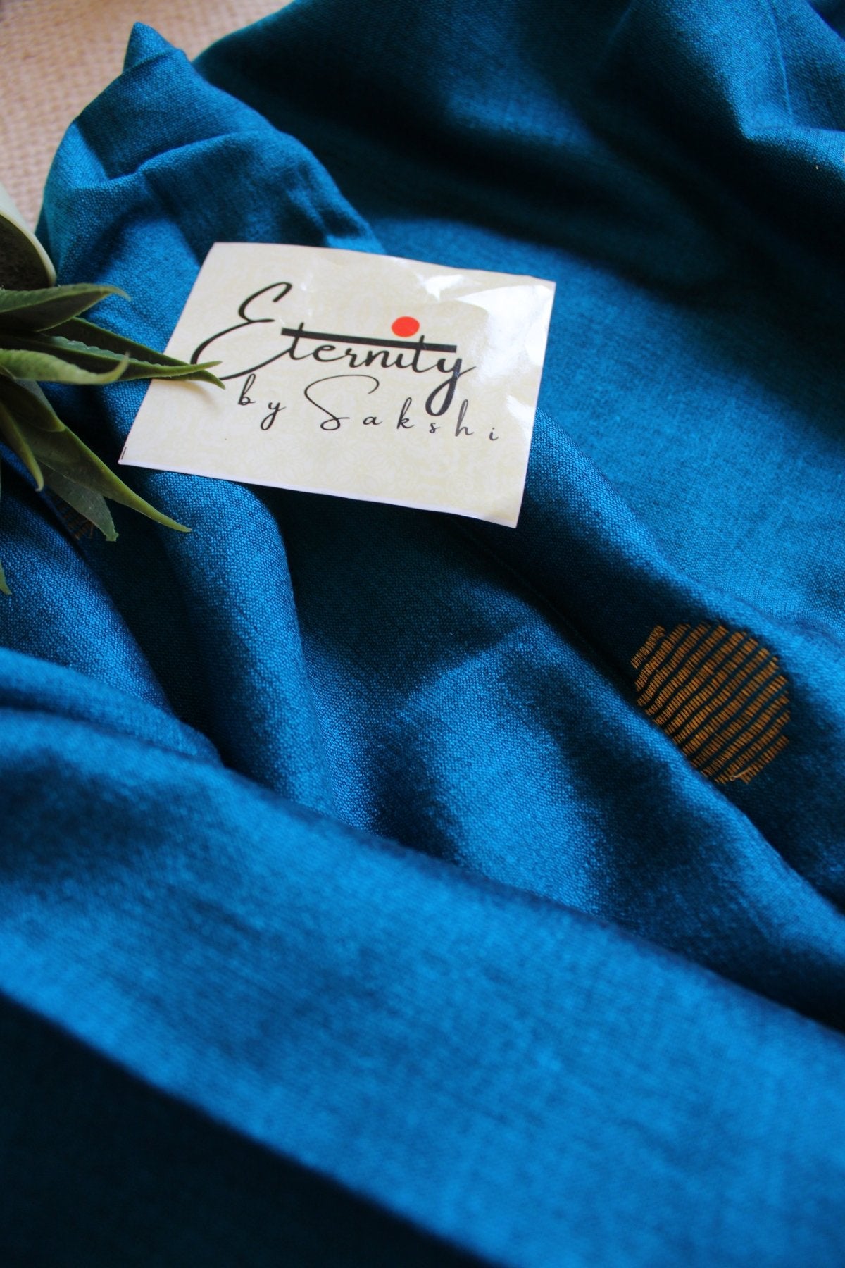 Sea Blue Polka Saree - Eternity by Sakshi