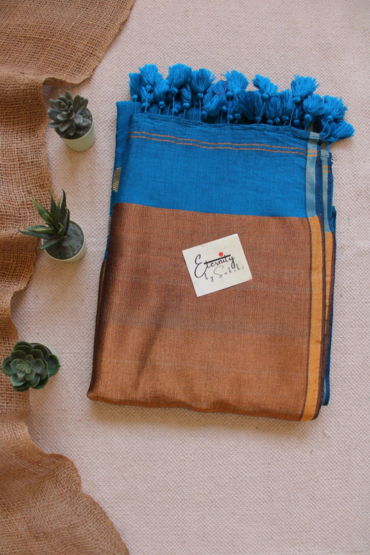 Sea Blue Polka Saree - Eternity by Sakshi